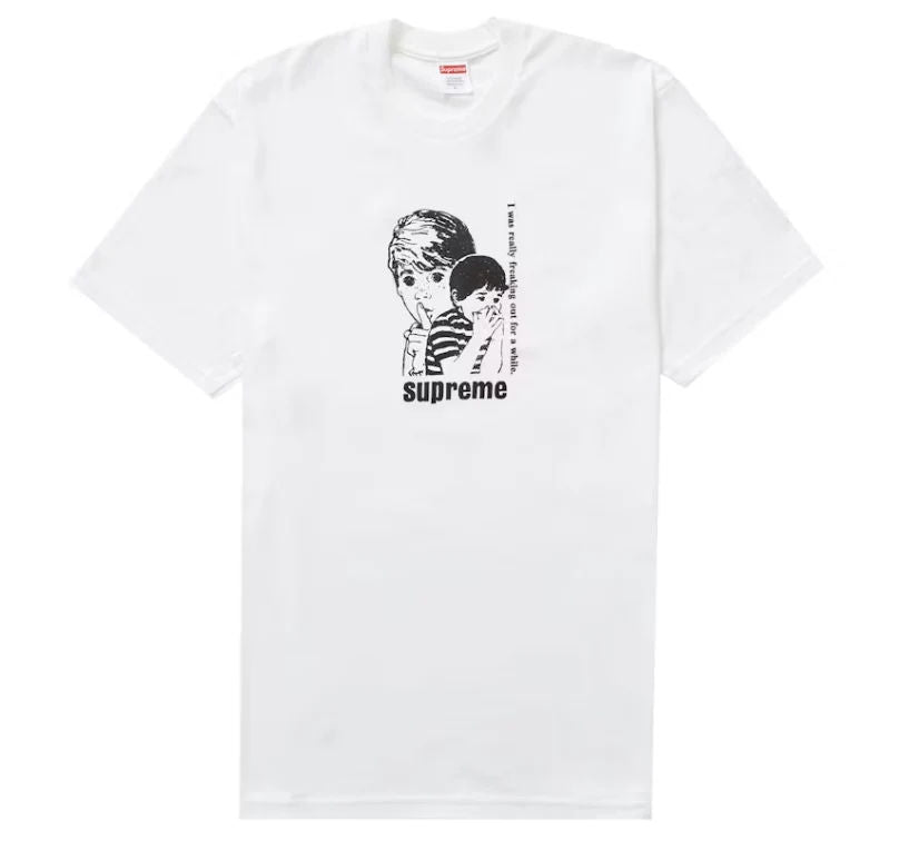 Supreme Freaking Out Tee White