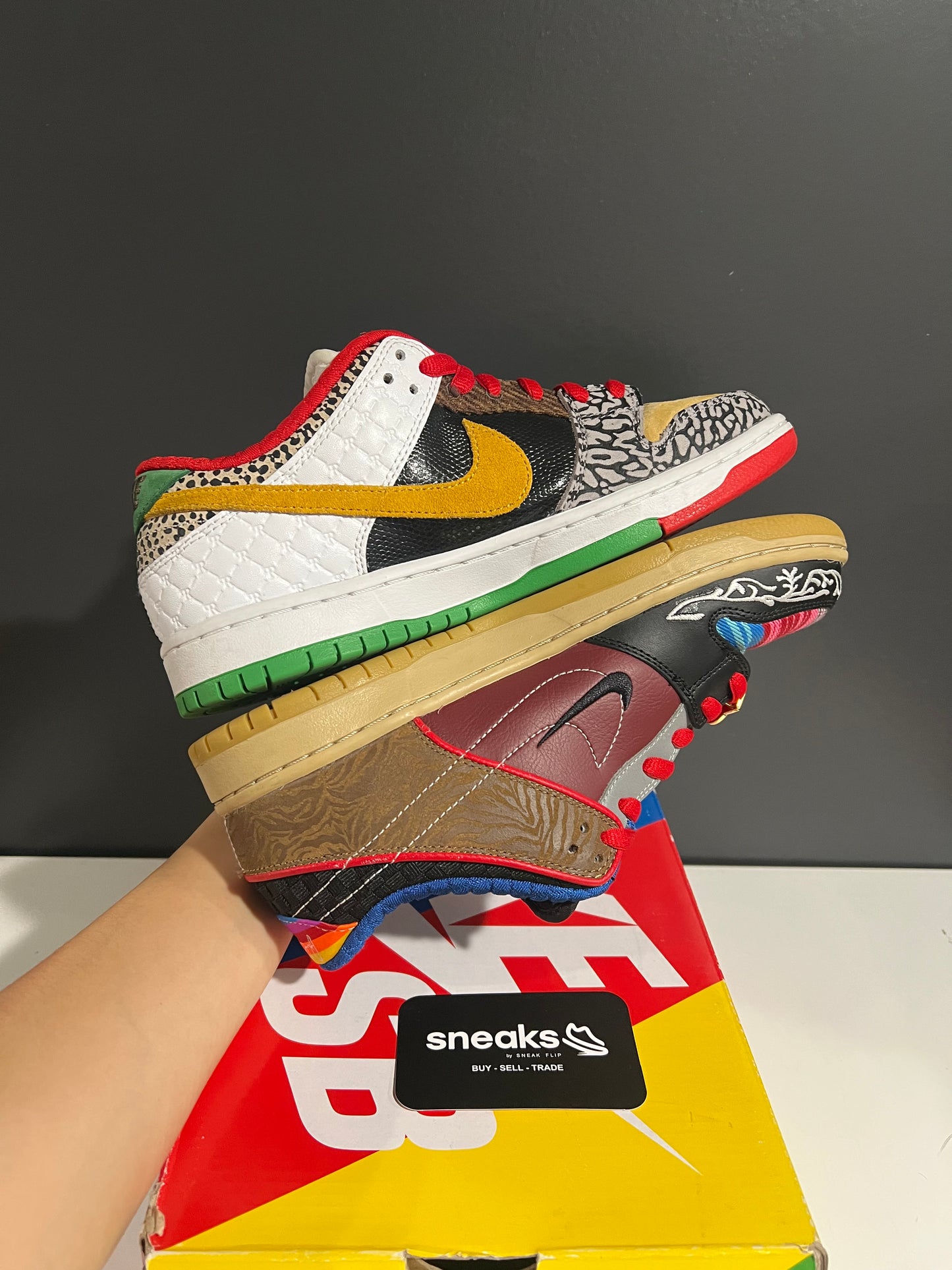 USED Dunk Low SB What The Paul CZ2239-600 SIZE 8.5M OG ALL