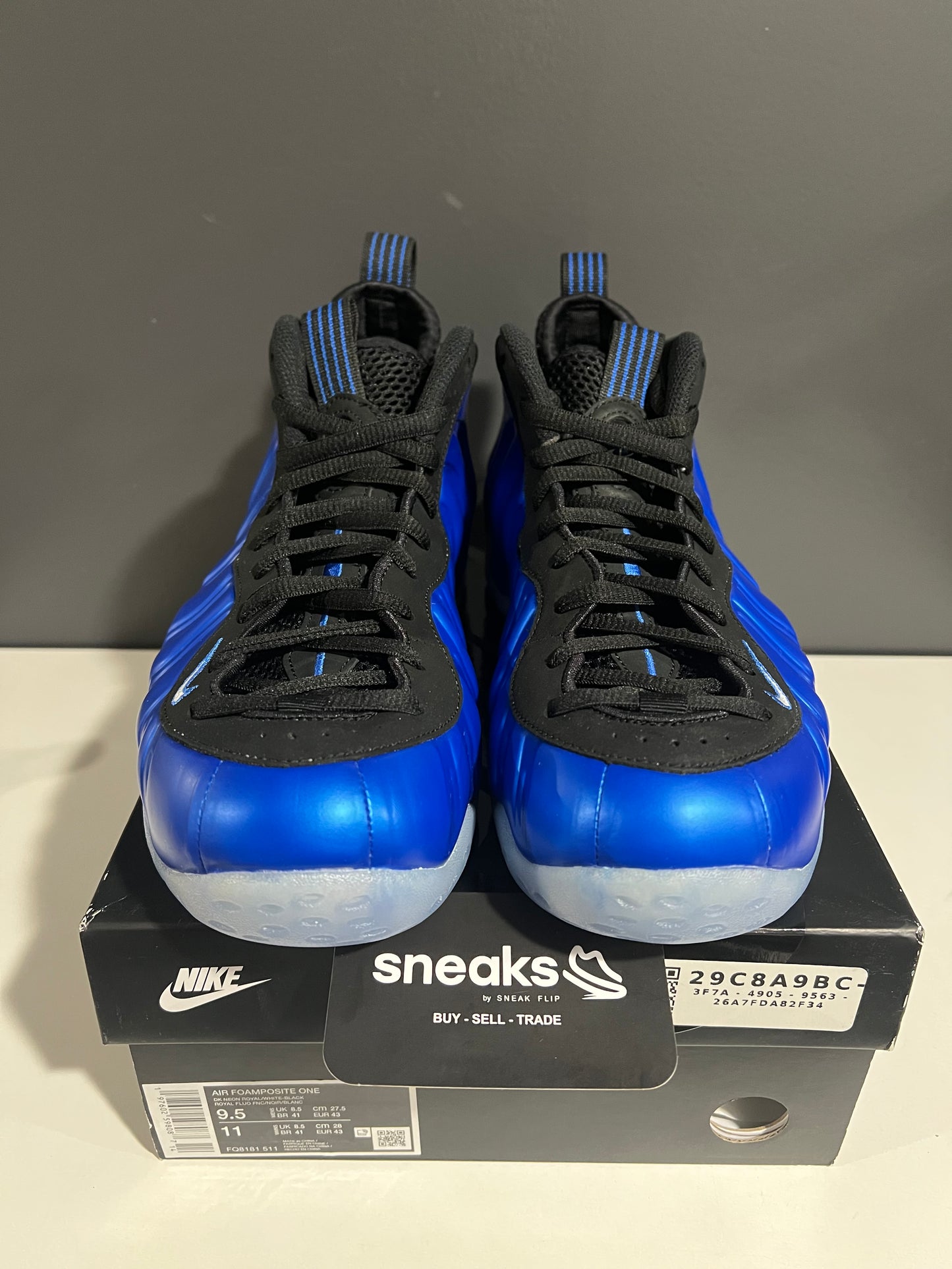 NEW Air Foamposite One Royal 2024 FQ8181-511 SIZE 9.5M OG ALL JY25-288