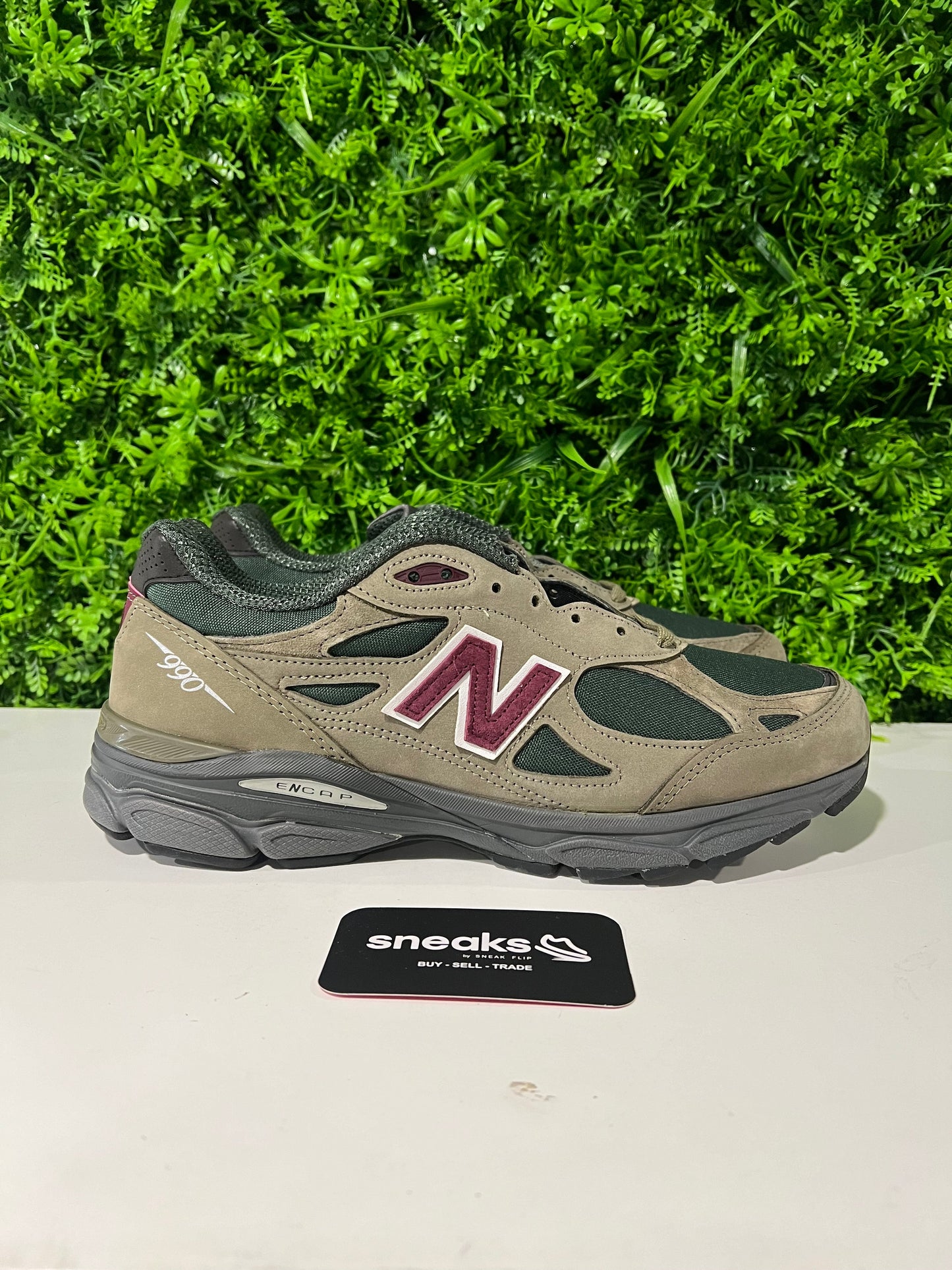 New Balance 990v3 MiUSA Teddy Santis Green Purple - New (NO BOX)