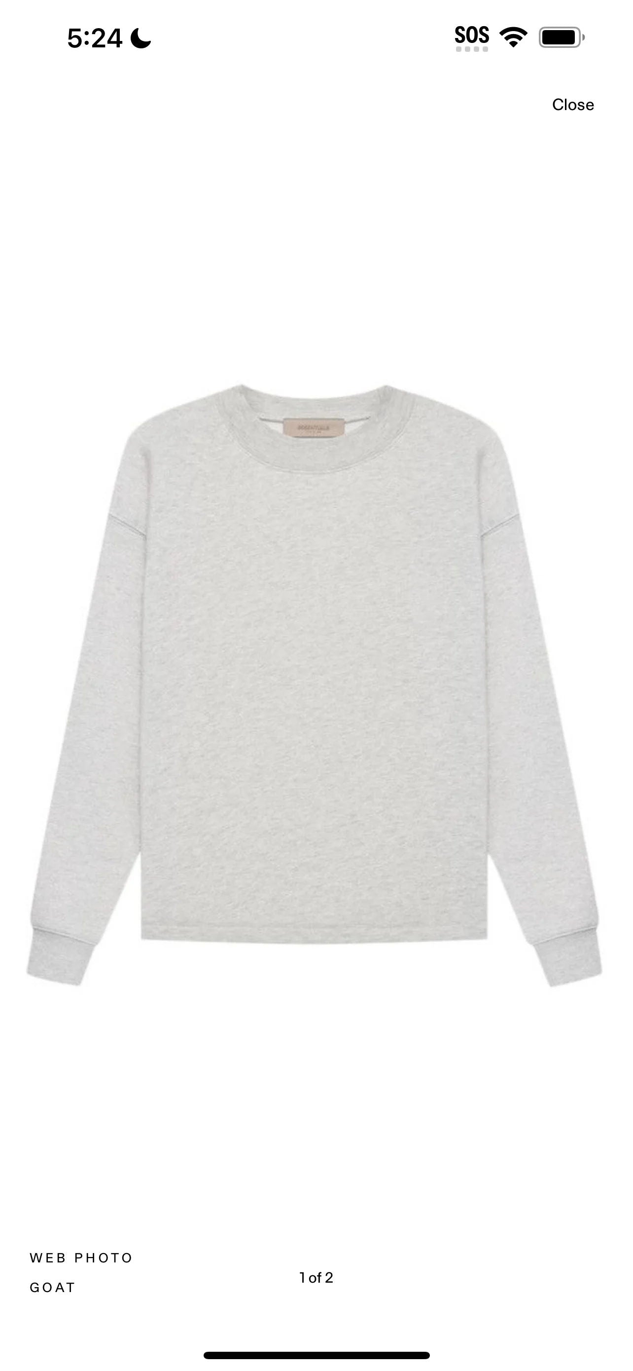 Fear of God Essentials Relaxed Crewneck Light Oatmeal