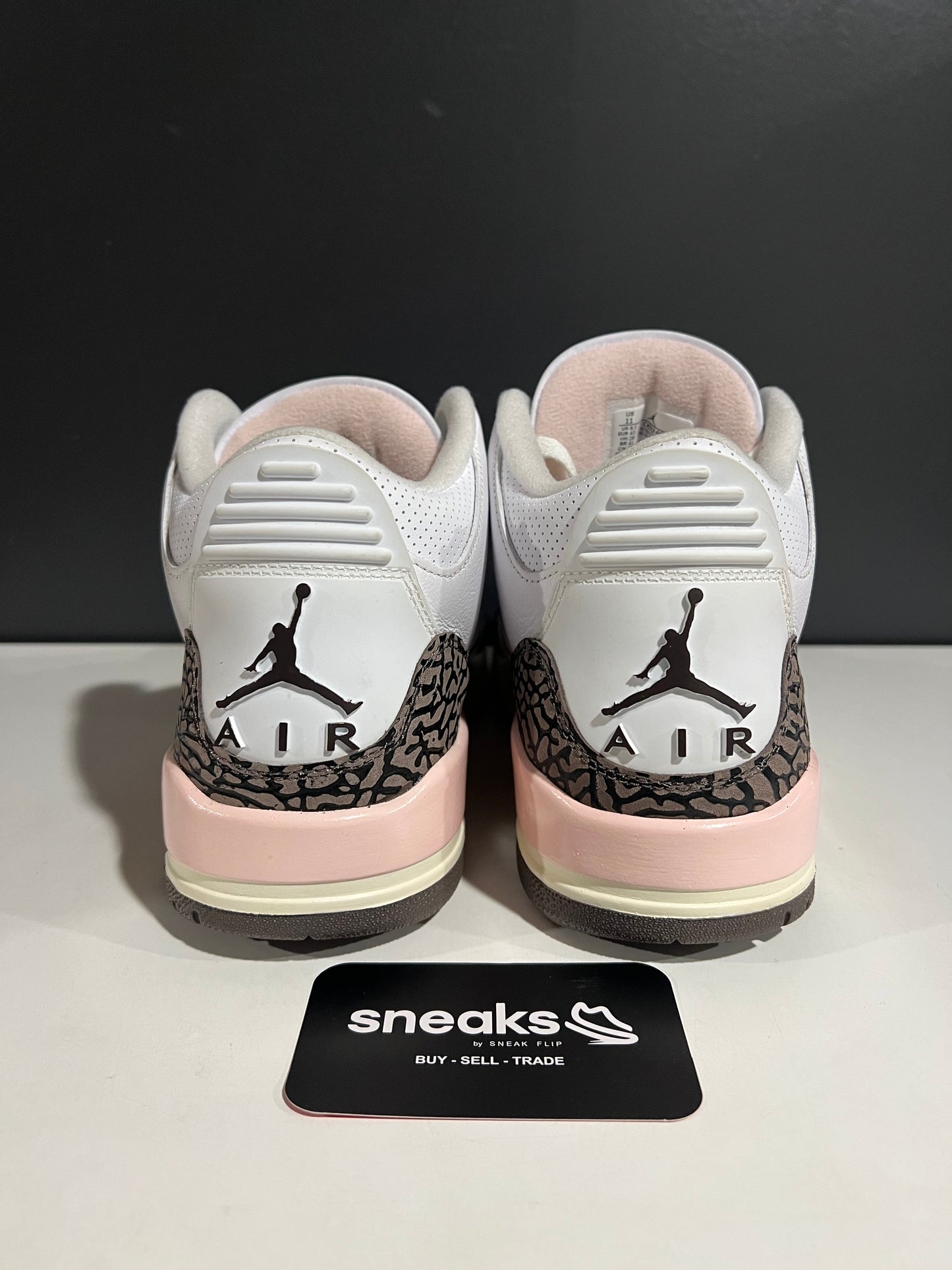 USED Wmns Air Jordan 3 Retro Neapolitan CK9246-102 SIZE 9.5M NO BOX AG25-182