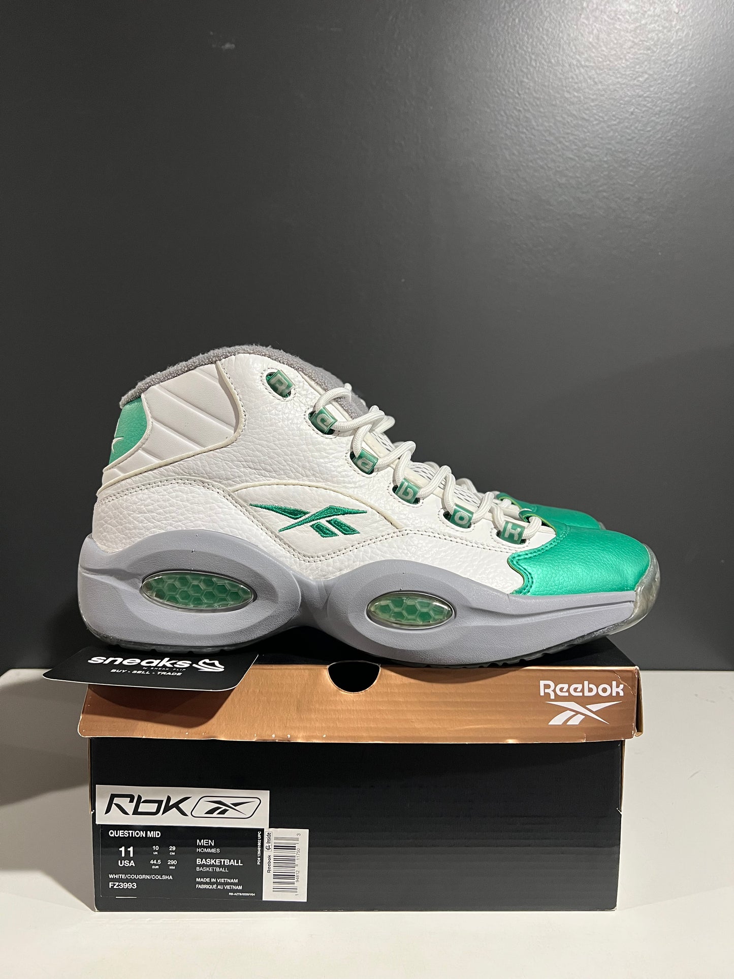 USED Question Mid Philadelphia Eagles FZ3993 SIZE 11M OG ALL AG25-287