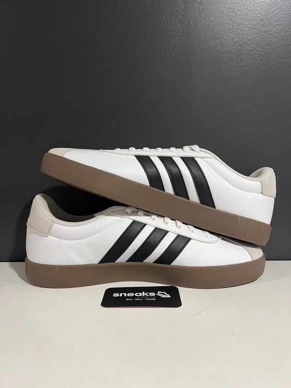 adidas Vl Court 3.0 Cloud White Core Black Grey - New (NO BOX)