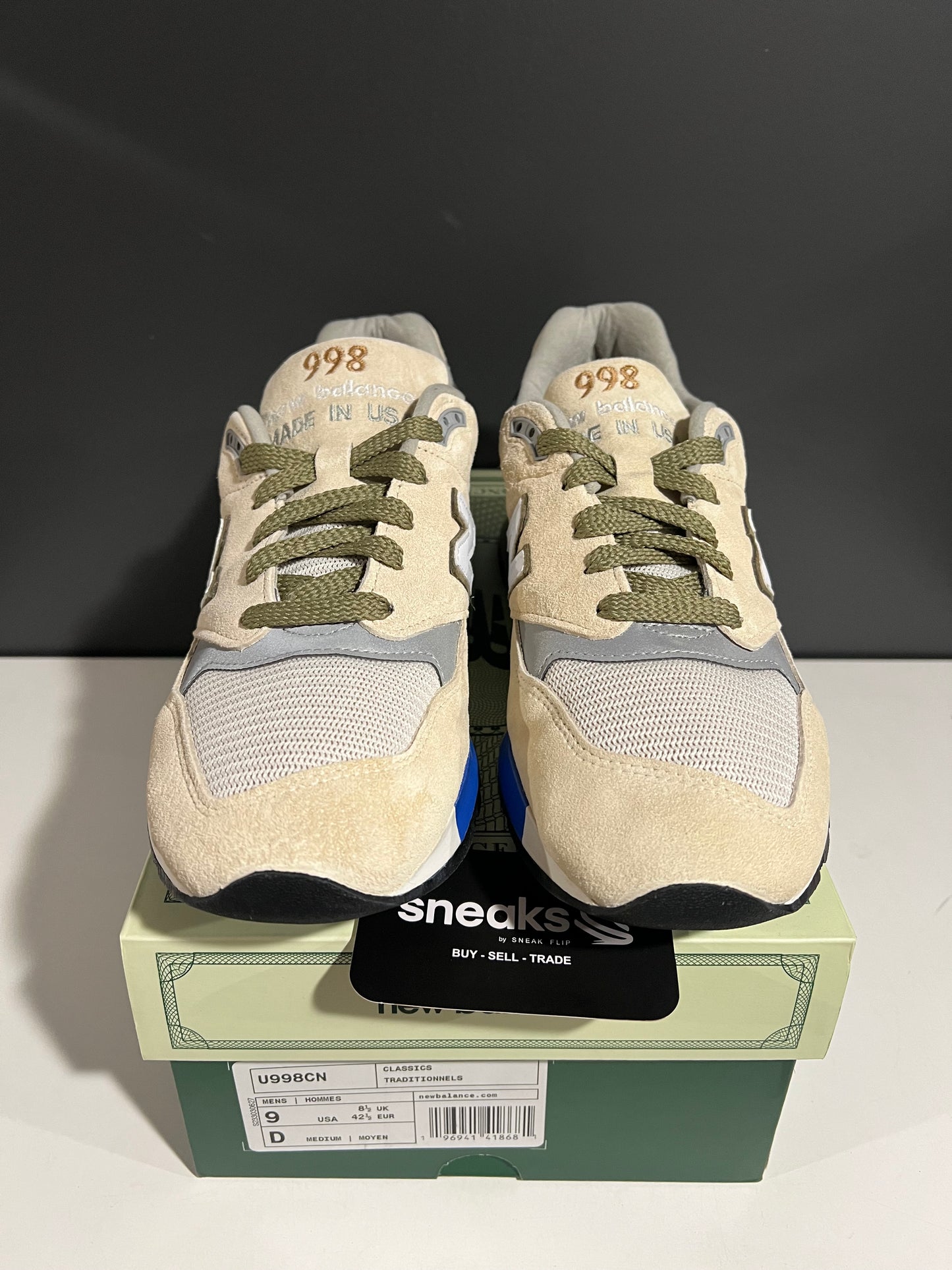 USED New Balance 998 Made in USA C‑Note (Concepts) U998CN SIZE 9M OG ALL AG25-110