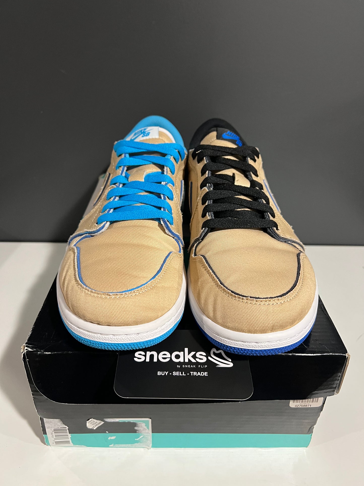USED Air Jordan 1 Low SB Desert Ore CJ7891-200 SIZE 10M OG ALL JY25-98