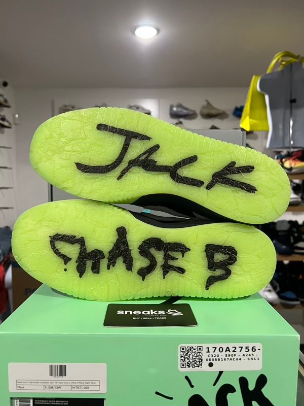 NEW SIZE 11.5M Jordan Jumpman Jack TR Travis Scott x Chase B Black Night Silver