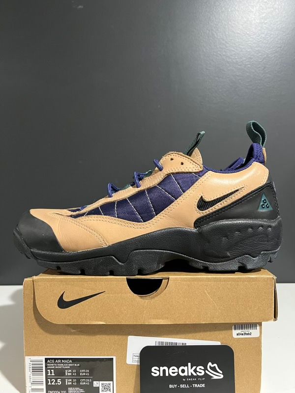 Nike ACG Air Mada Low Vachetta Tan Night Blue - Used