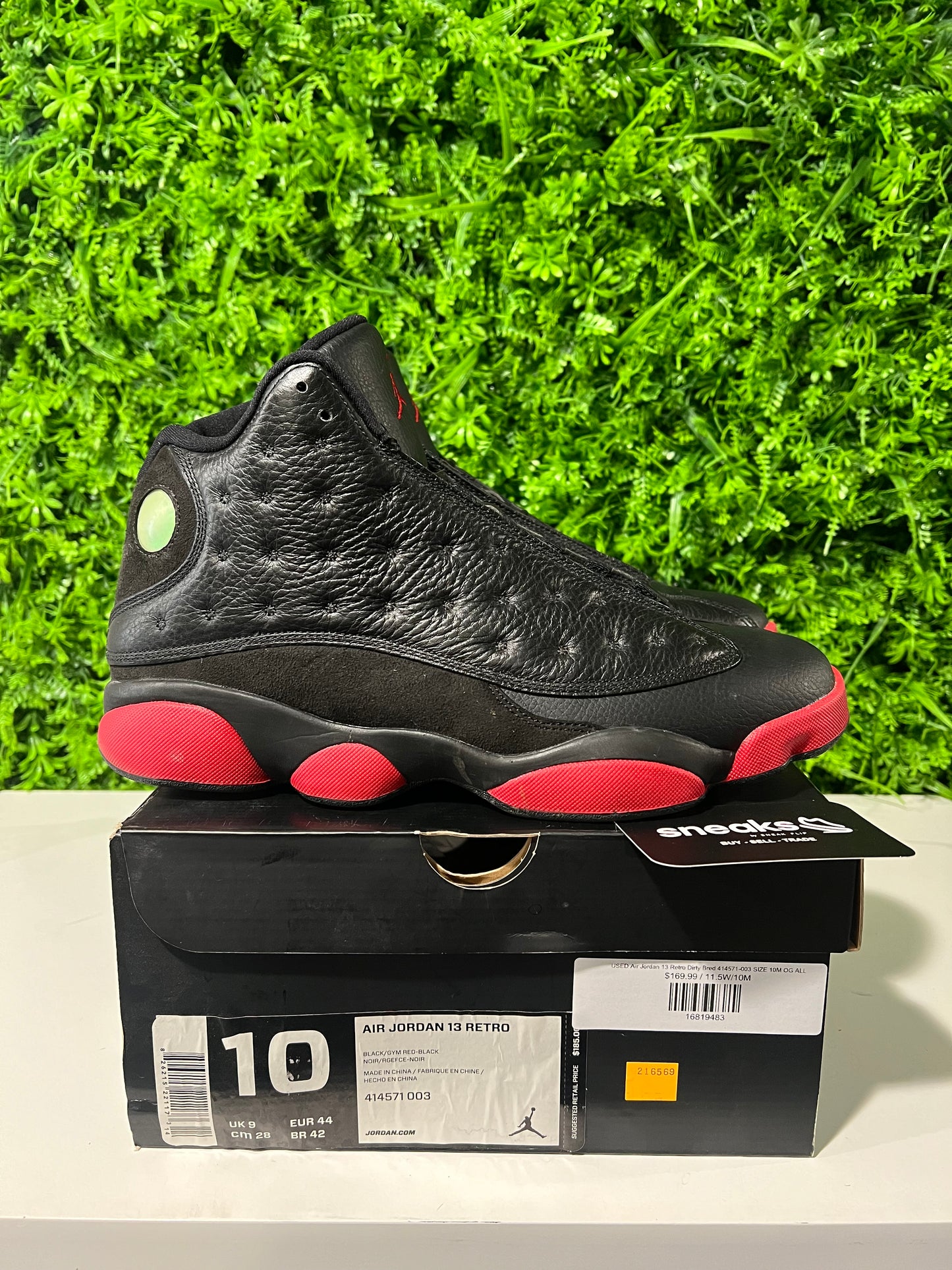 USED Air Jordan 13 Retro Dirty Bred 414571-003 SIZE 10M OG ALL