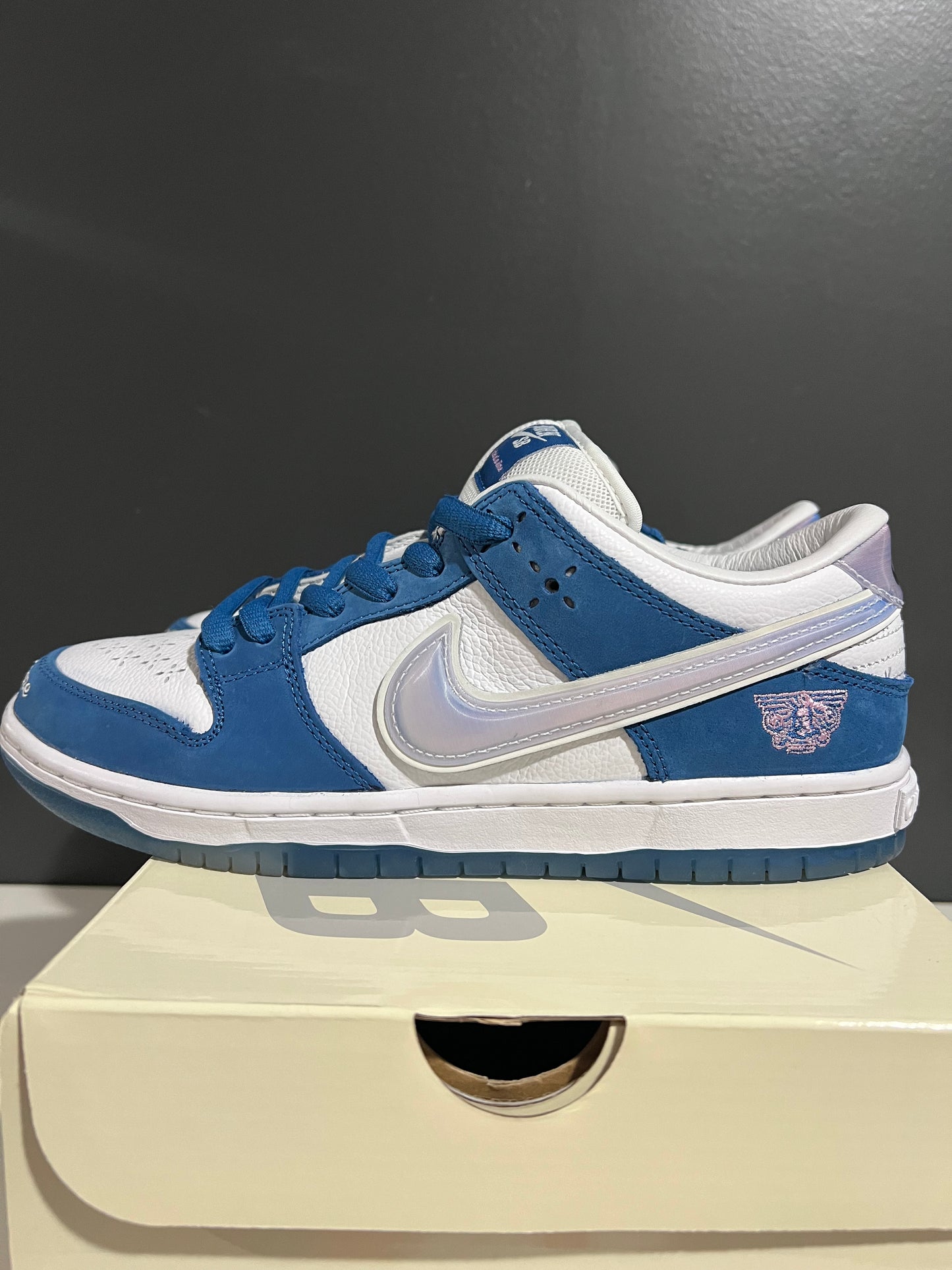USED Born x Raised x Dunk Low SB One Block at a Time FN7819-400 SIZE 7.5M OG ALL JN25-158