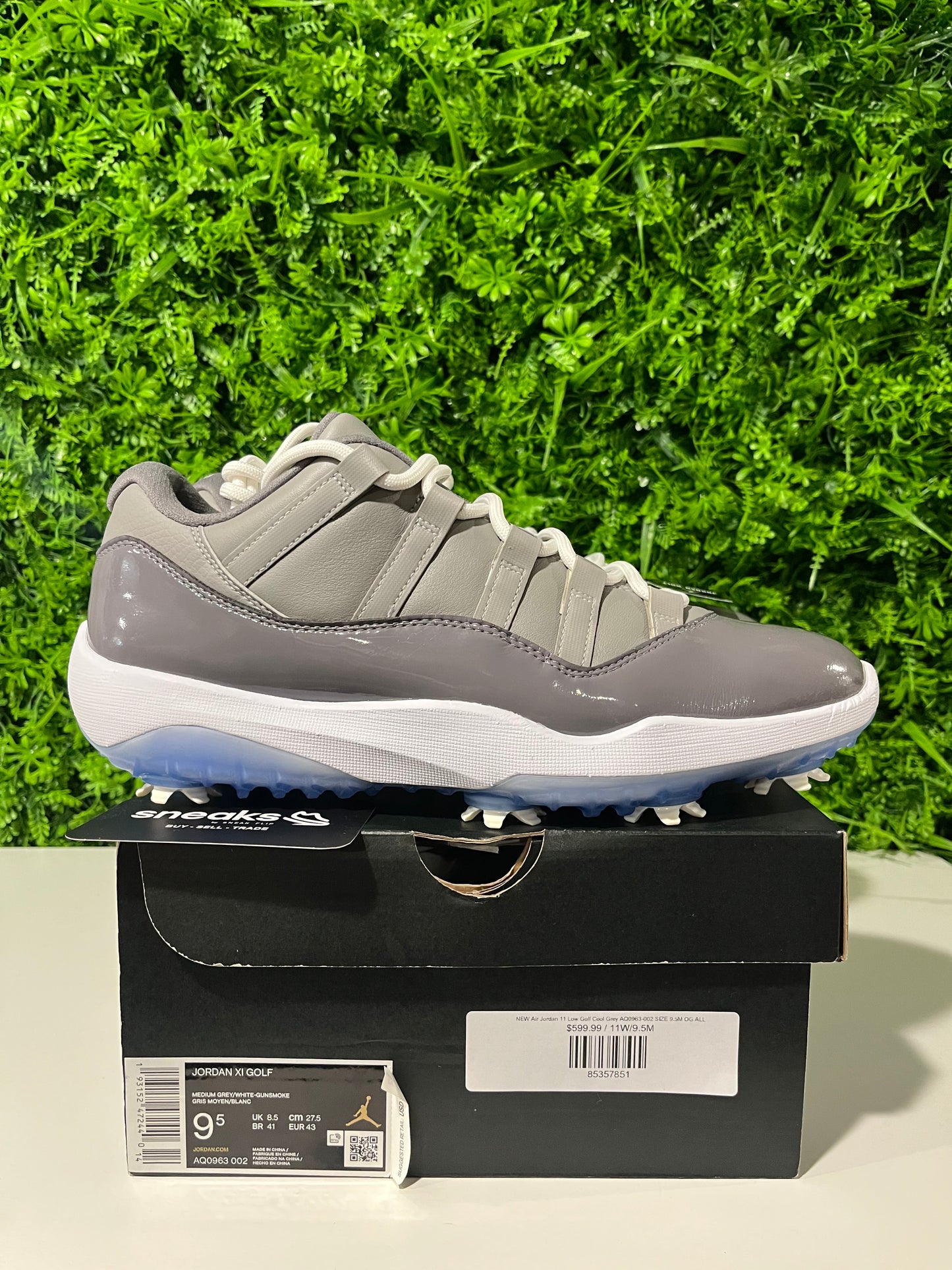 NEW Air Jordan 11 Low Golf Cool Grey AQ0963-002 SIZE 9.5M OG ALL