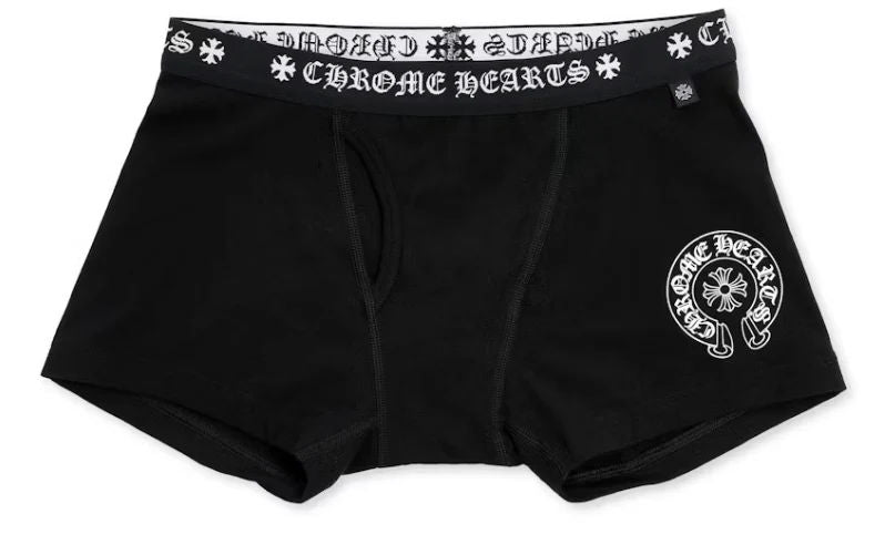 Chrome Hearts Boxer Brief Shorts Black/White