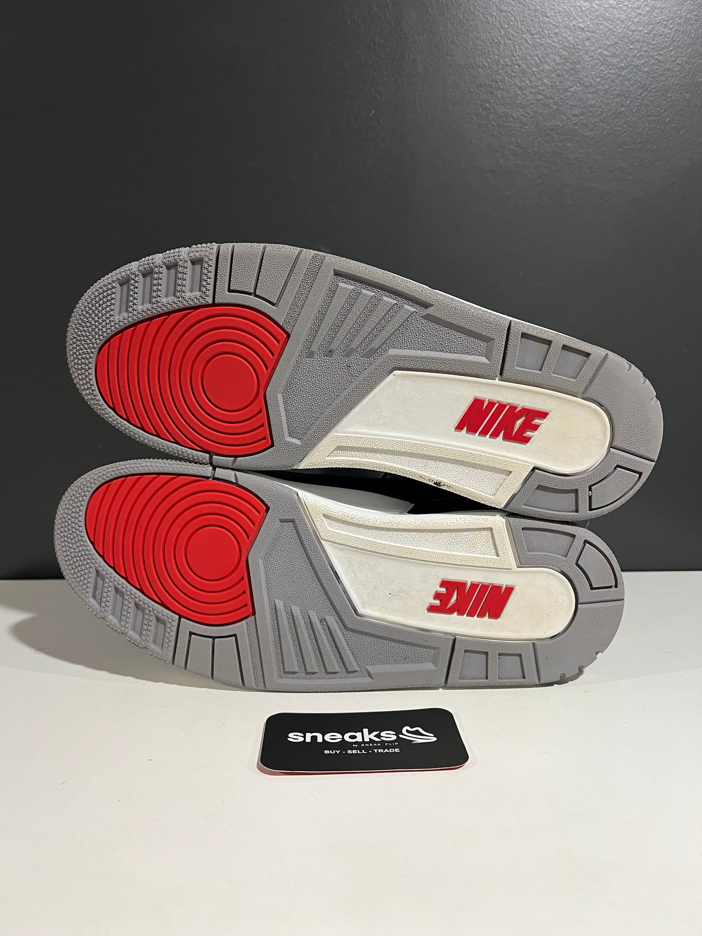 USED Air Jordan 3 Retro OG Black Cement 2024 DN3707-010 SIZE 11.5M NO BOX SP25-078
