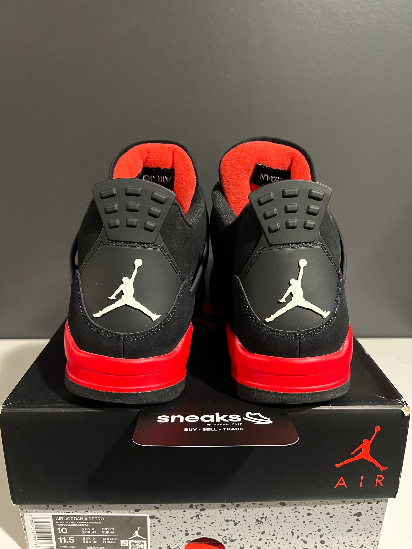USED Air Jordan 4 Retro Red Thunder CT8527-016 SIZE 10M OG ALL AG25-113
