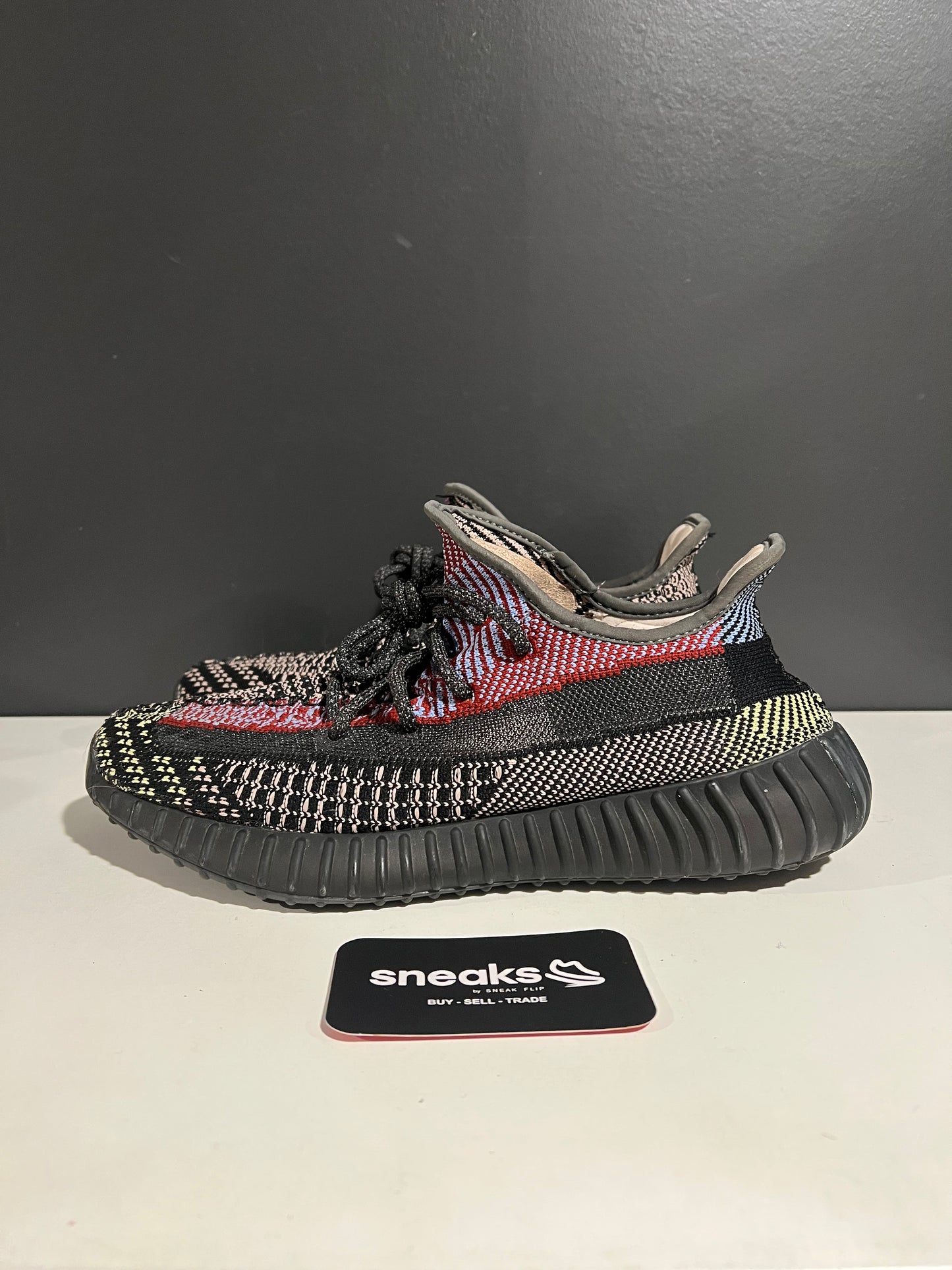 USED Yeezy Boost 350 V2 Yecheil Non-Reflective FW5190 SIZE 9M NO BOX AG25-316