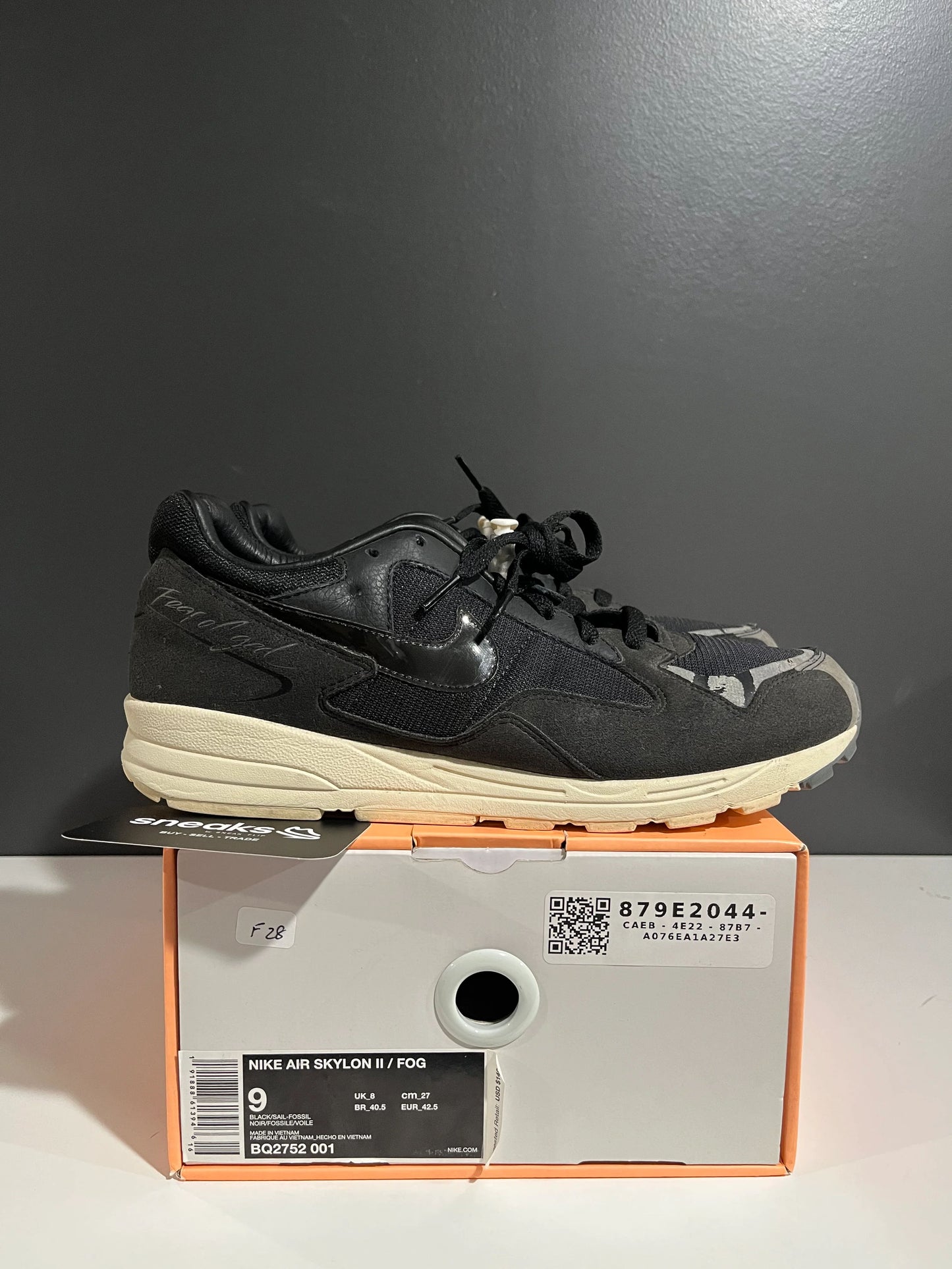 Nike Air Fear Of God 1 Black - Used