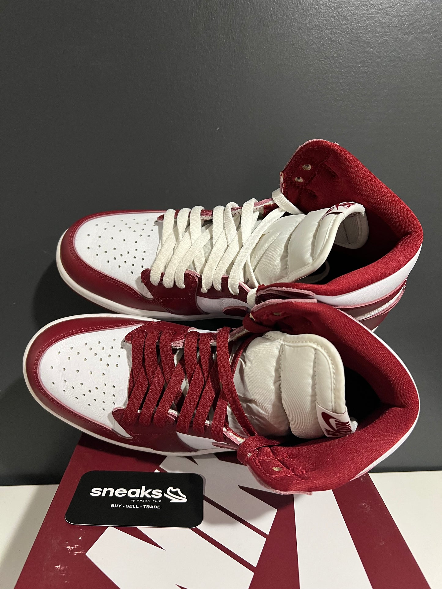 USED Air Jordan 1 Retro High OG Artisanal Red DZ5485-160 SIZE 8M OG ALL AG25-369