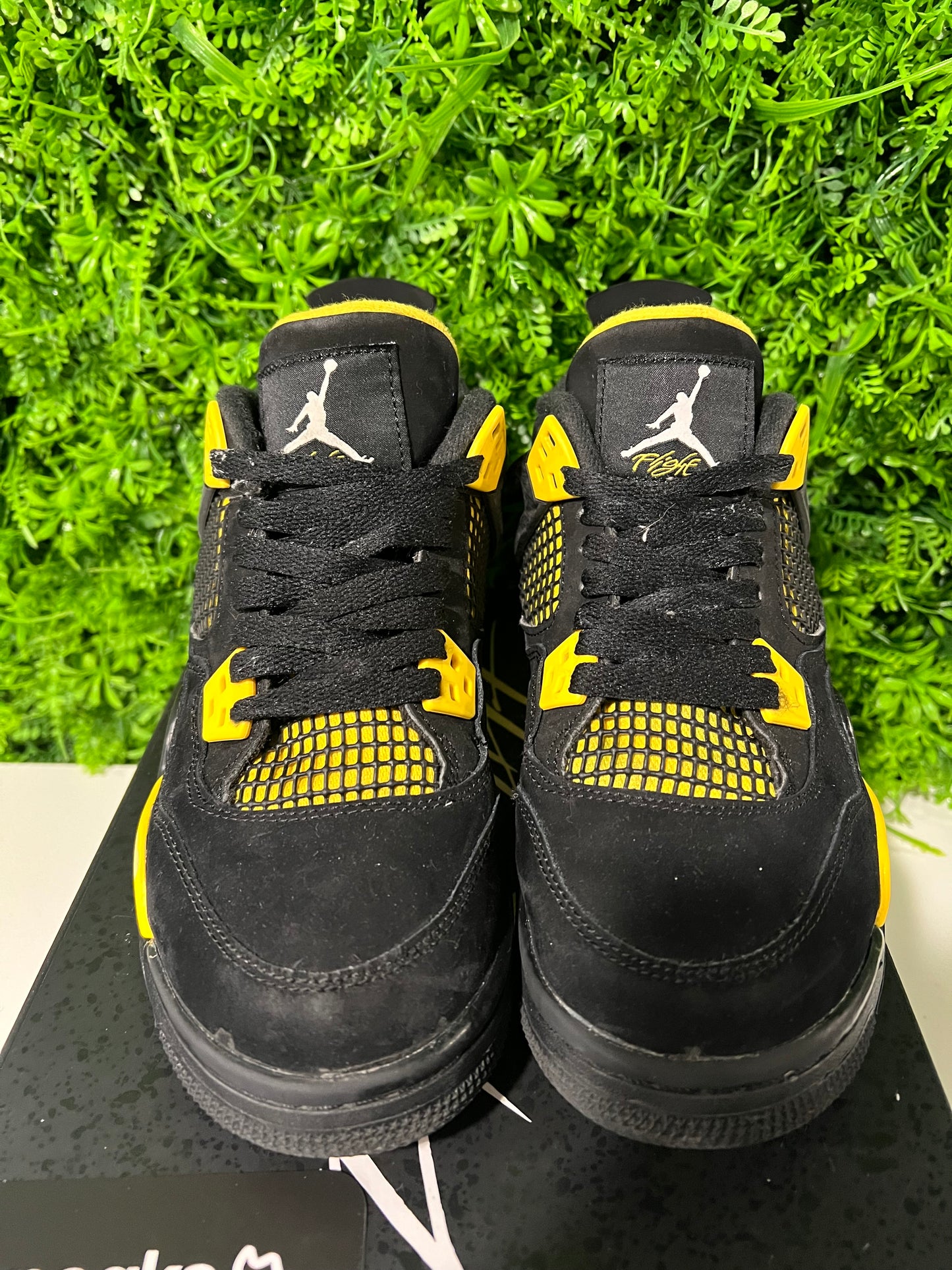USED Air Jordan 4 Retro GS Thunder 2023 408452-017 SIZE 6.5Y OG ALL