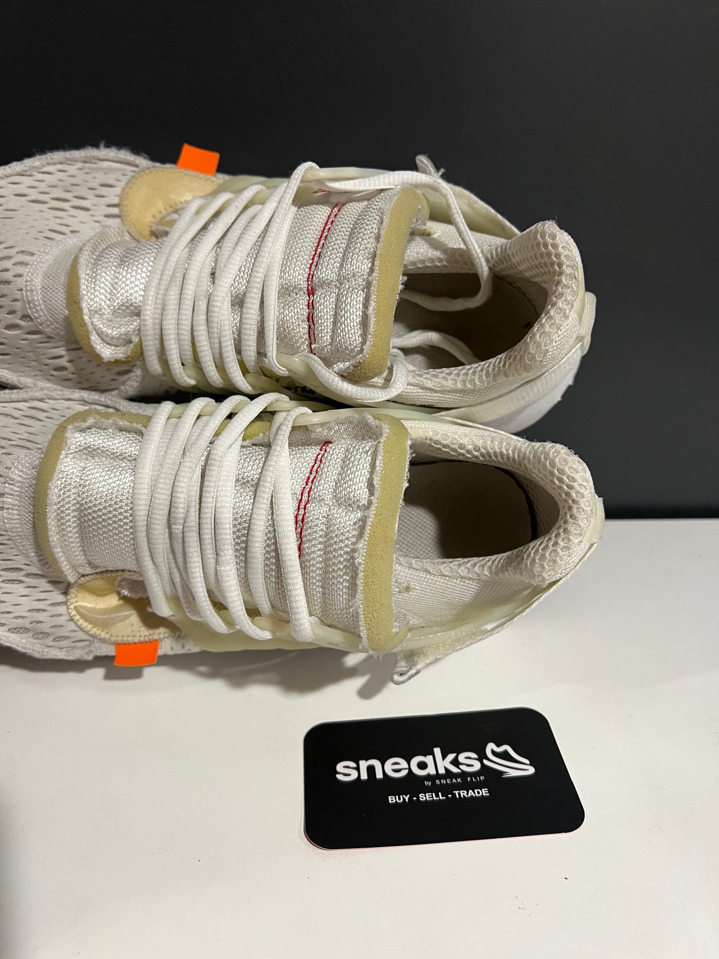 USED Off-White x Air Presto White AA3830-100 SIZE 8M NO BOX AG25-175