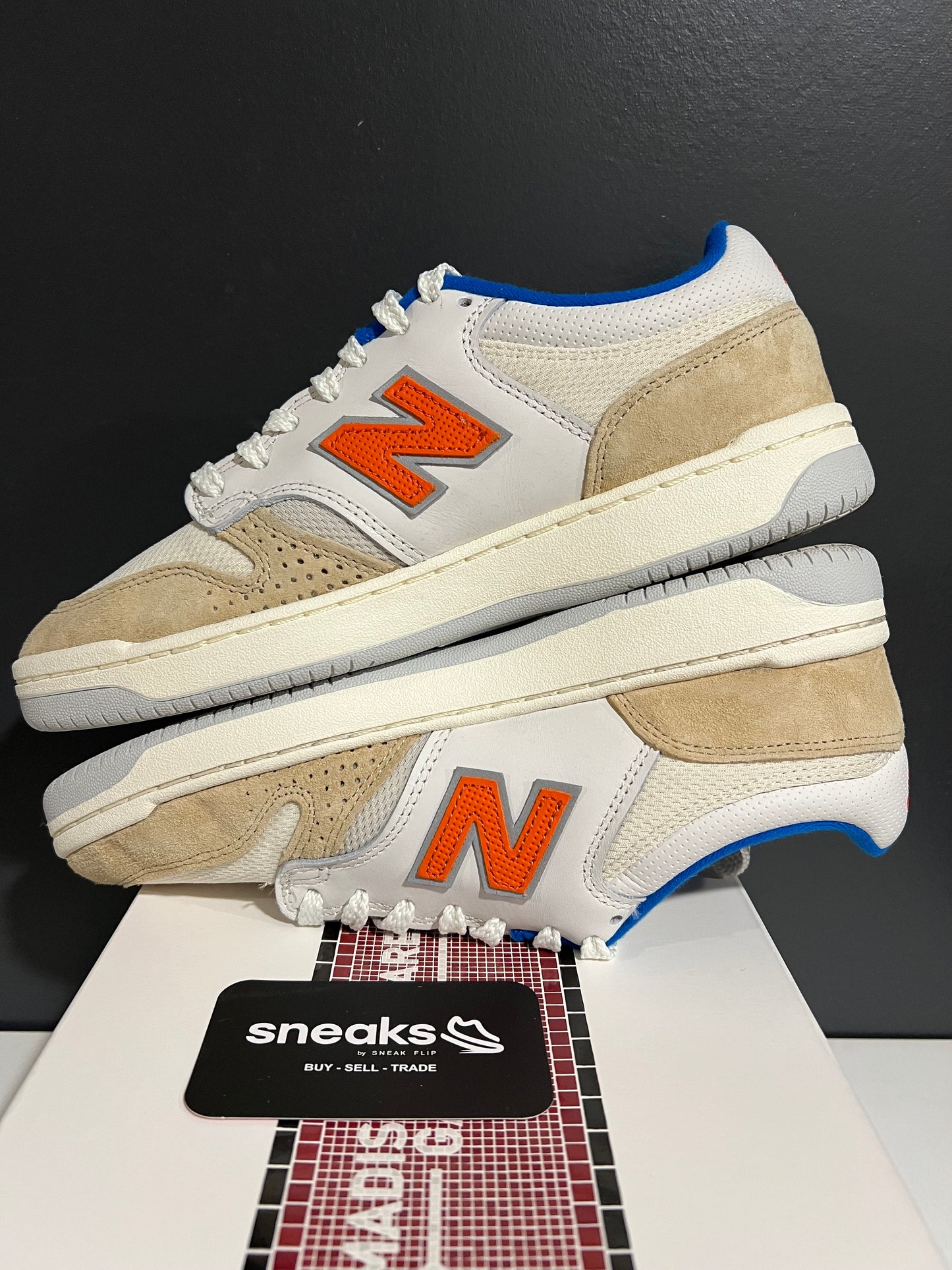 USED Kith x Madison Square Garden x Numeric 480 New York Knicks Tan NM480NYC SIZE 8.5M OG ALL