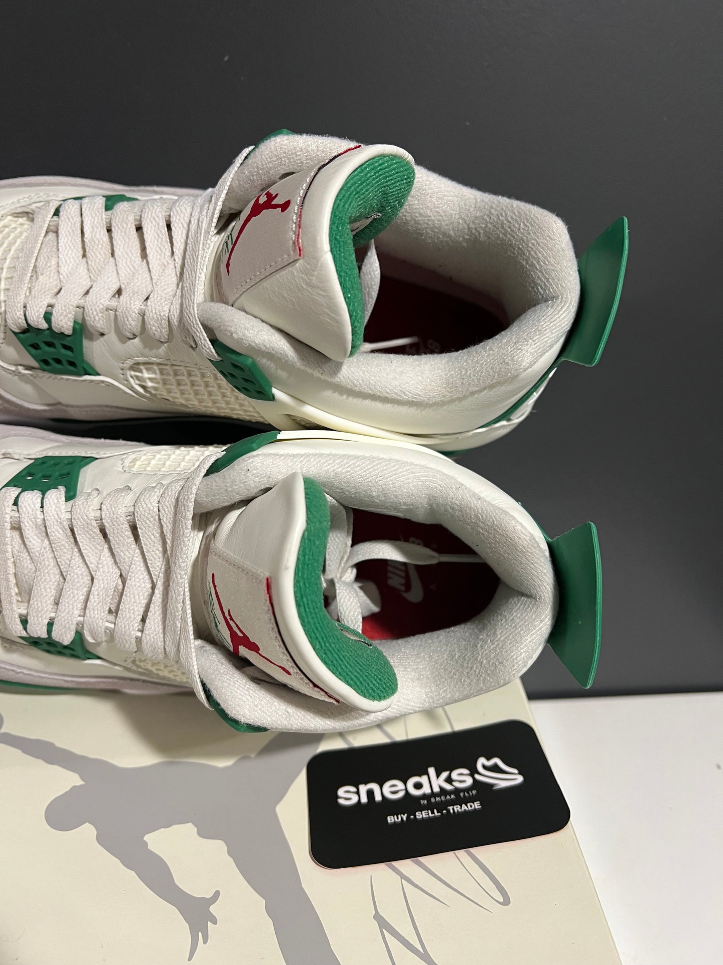 USED Nike SB x Air Jordan 4 Retro SP Pine Green DR5415-103 SIZE 9.5M OG ALL AG25-312