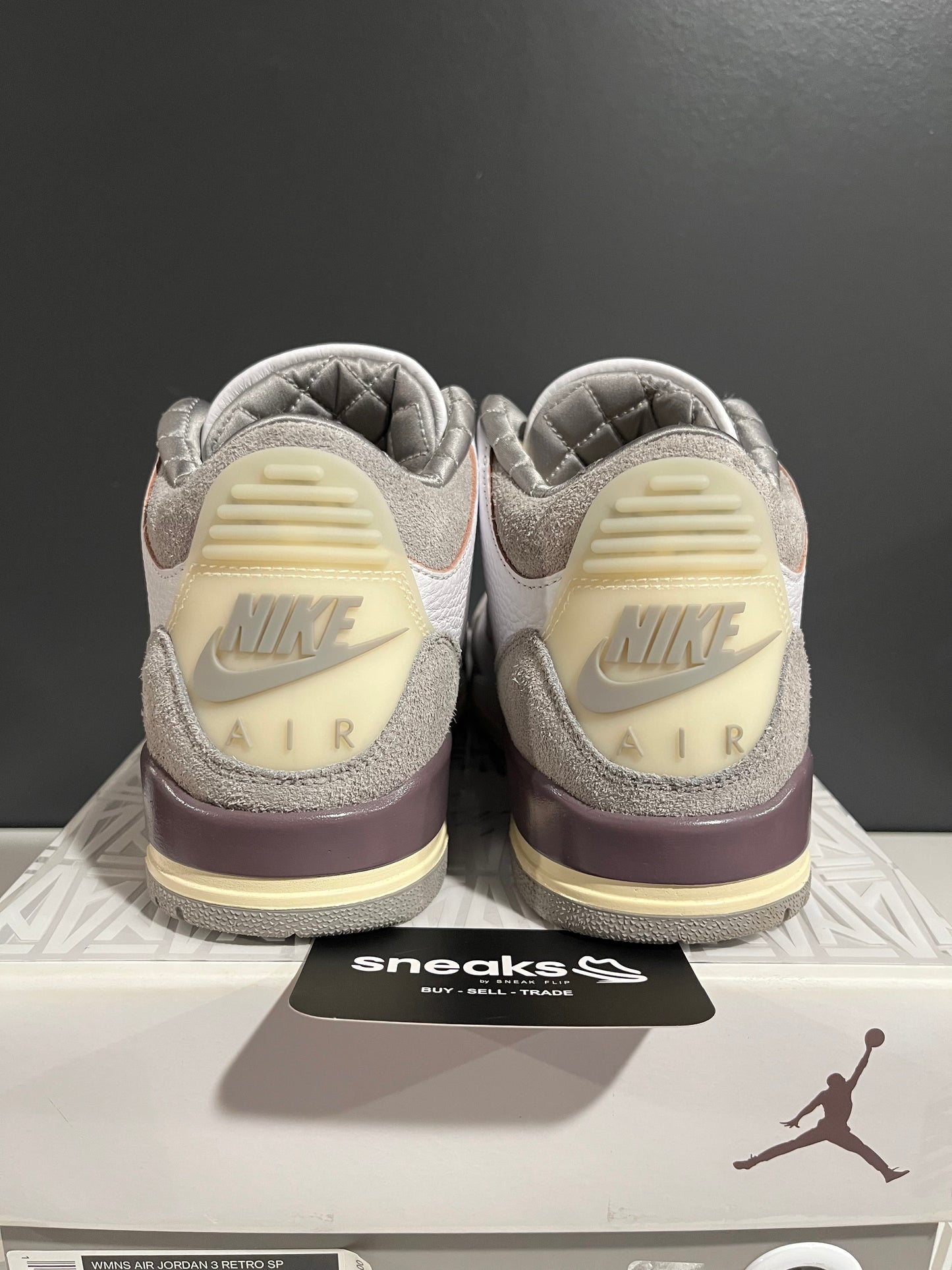 USED Air Jordan 3 Retro SP A Ma Maniére Raised By Women DH3434-110 SIZE 7.5M OG ALL JN25-306