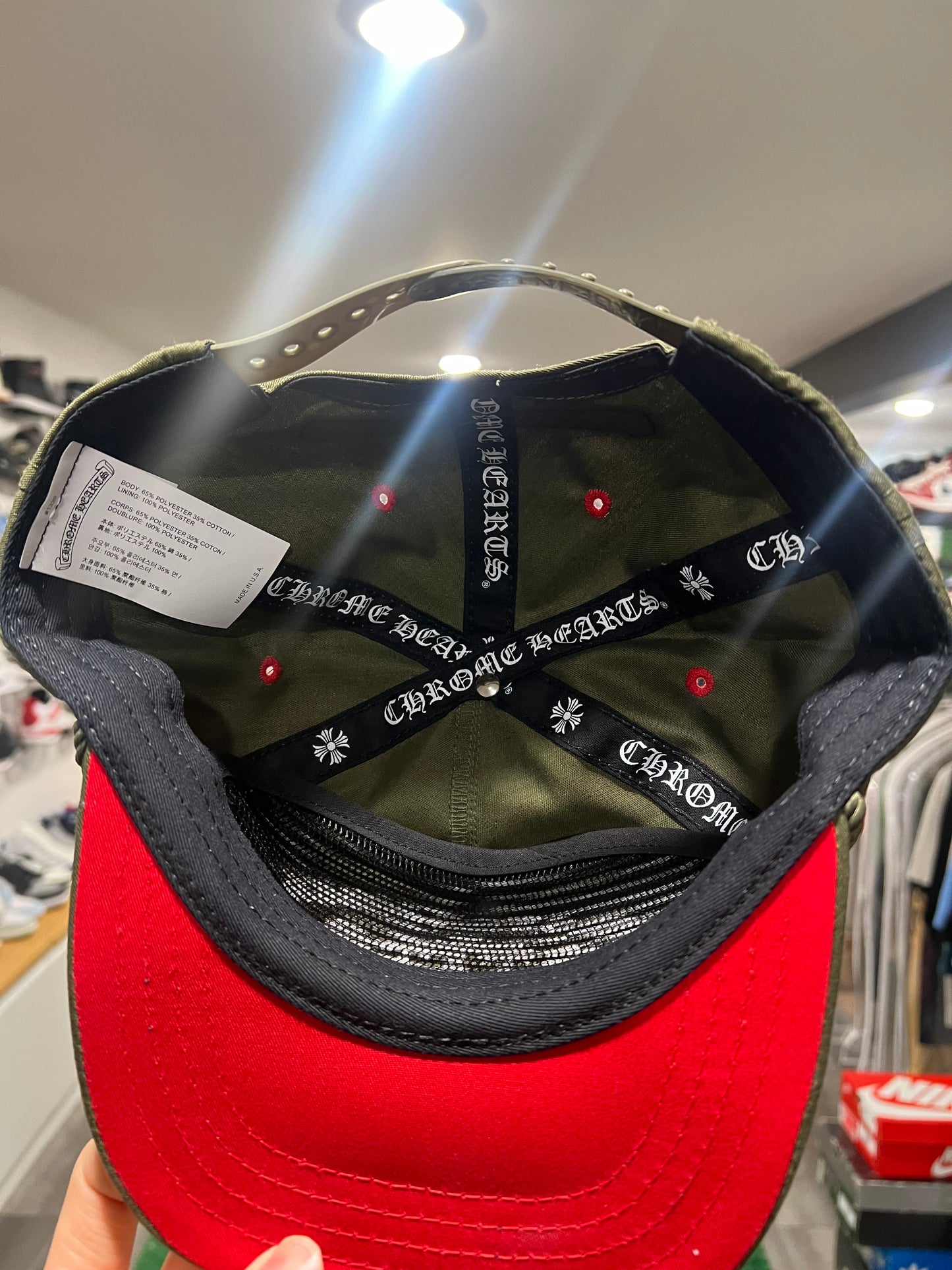 Chrome Hearts Gas Station Hat 5-Panel Hat Green/Red