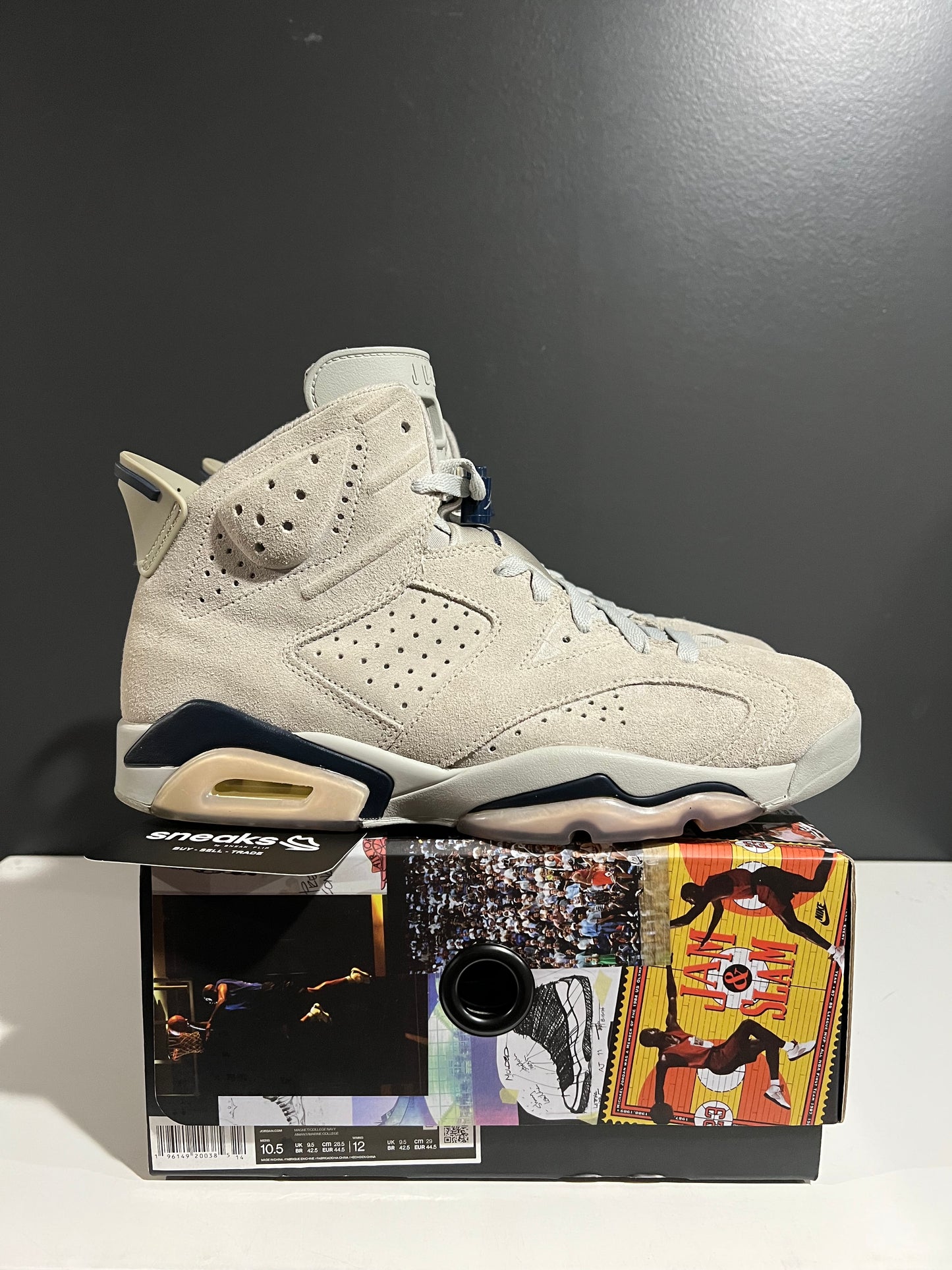 USED Air Jordan 6 Retro Georgetown CT8529-012 SIZE 10.5M OG ALL AG25-229