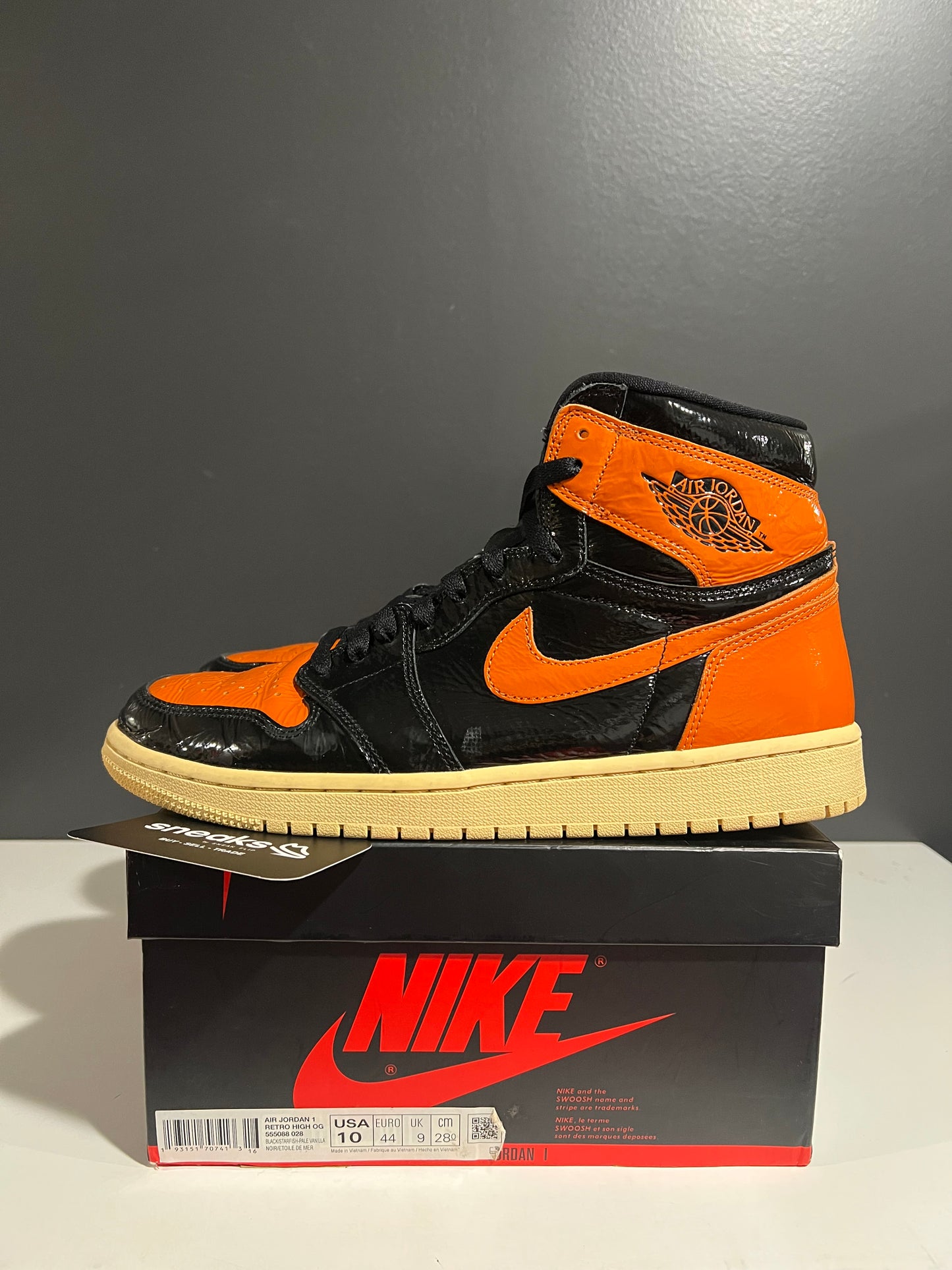 USED Air Jordan 1 Retro High OG Shattered Backboard 3.0 555088-028 SIZE 10M OG ALL JY25-253