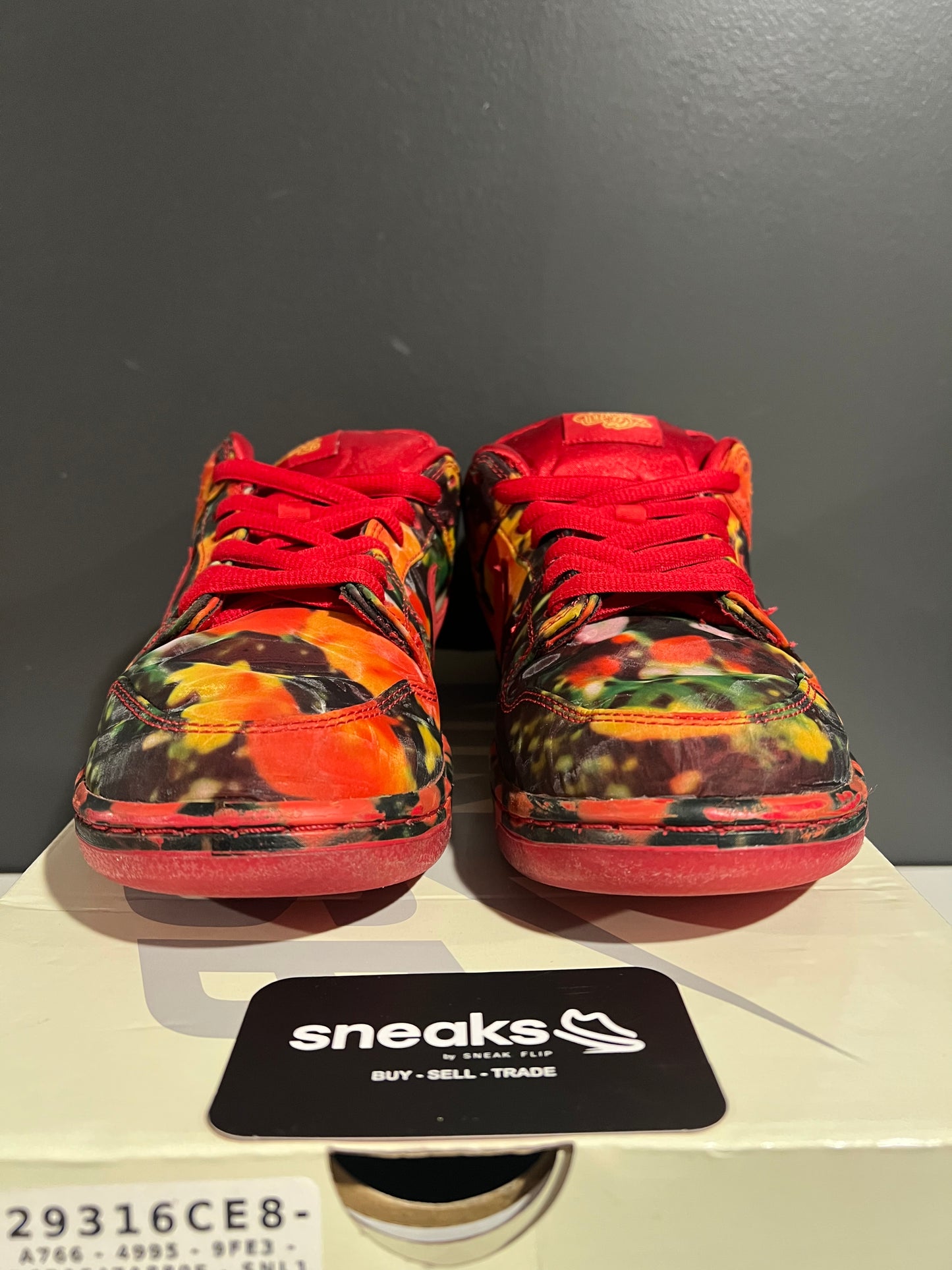 USED The Wizard of Oz x Dunk Low SB Poppy Field FZ1291-600 SIZE 9M OG ALL AG25-184