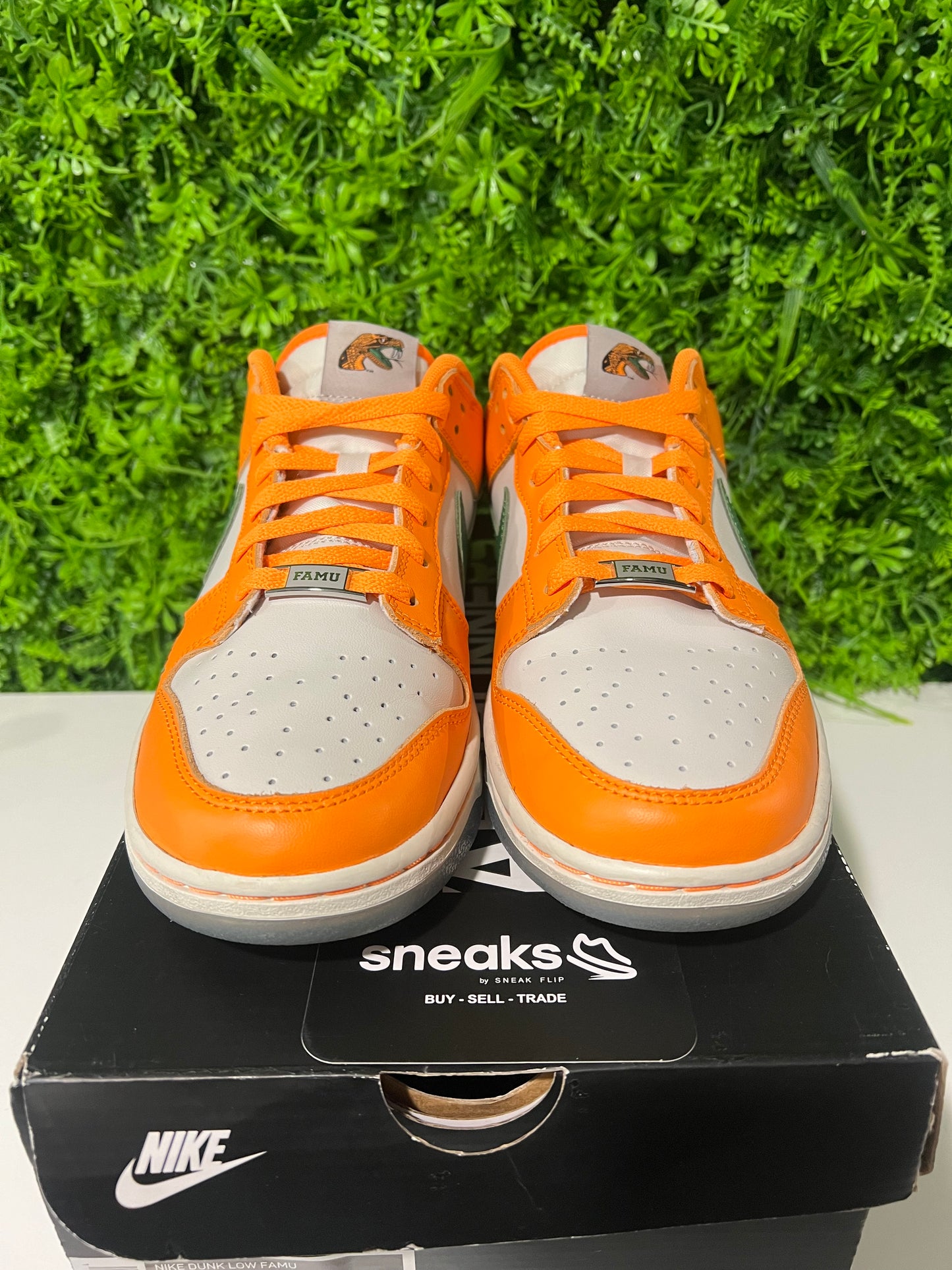 USED Florida A&M University x Dunk Low Rattlers DR6188-800 SIZE 9M OG ALL