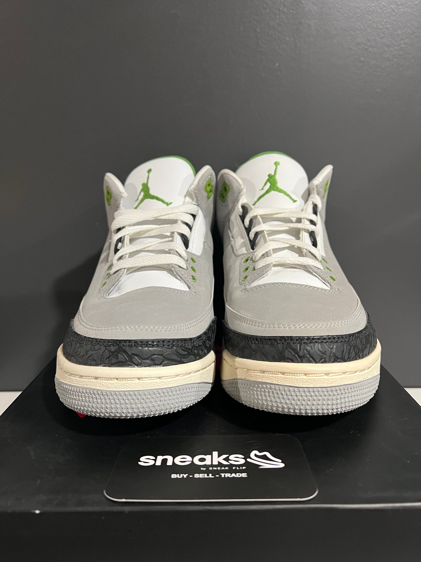 TRIED ON Air Jordan 3 Retro Chlorophyll 136064-006 SIZE 10M OG ALL SP25-082