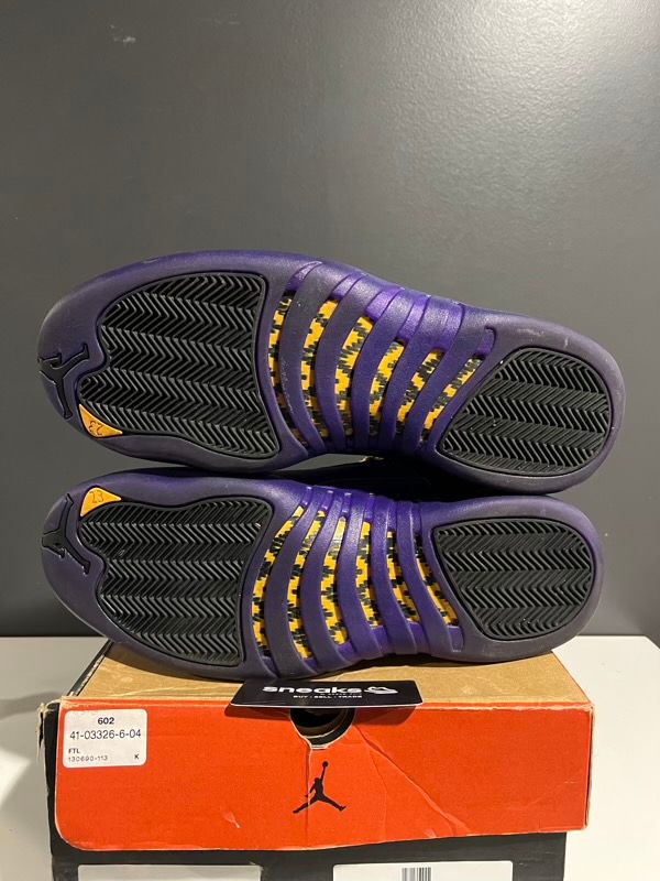 USED SIZE 11.5M Jordan 12 Retro Field Purple - USED NO BOX