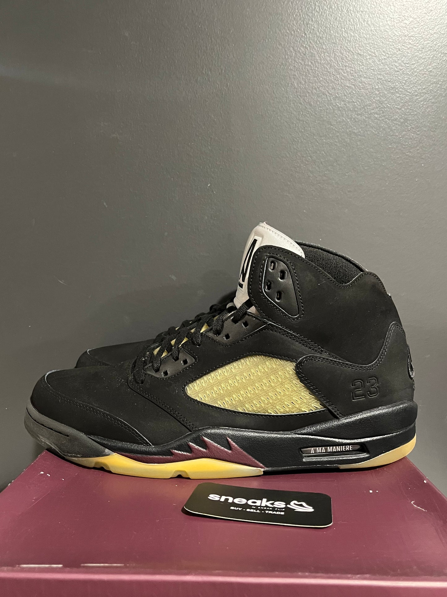USED A Ma Maniére x Air Jordan 5 Retro Dusk FD1330-001 SIZE 12M OG ALL SP25-095
