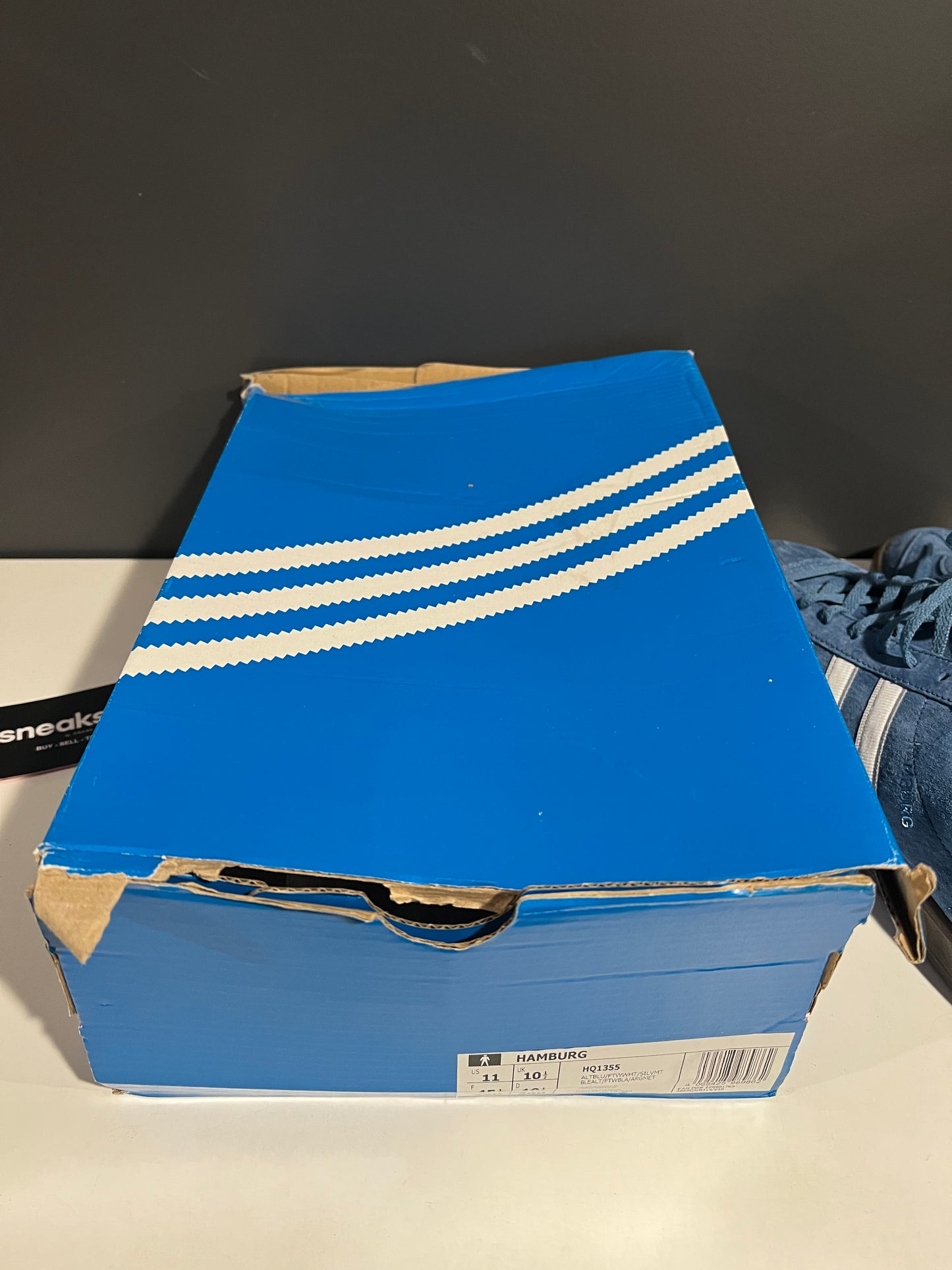 NEW Adidas Hamburg Altitude Blue HQ1355 SIZE 11M OG ALL AG25-296
