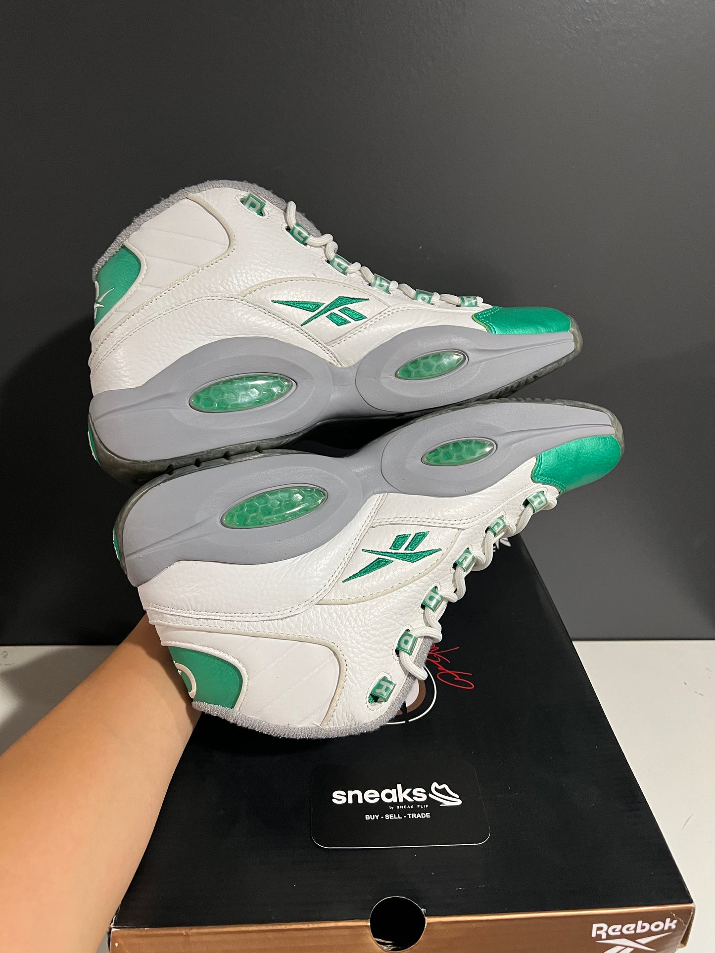 USED Question Mid Philadelphia Eagles FZ3993 SIZE 11M OG ALL AG25-287