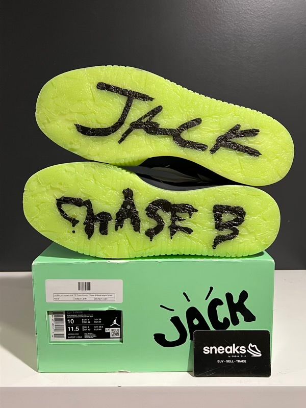 NEW SIZE 10M Jordan Jumpman Jack TR Travis Scott x Chase B Black Night Silver