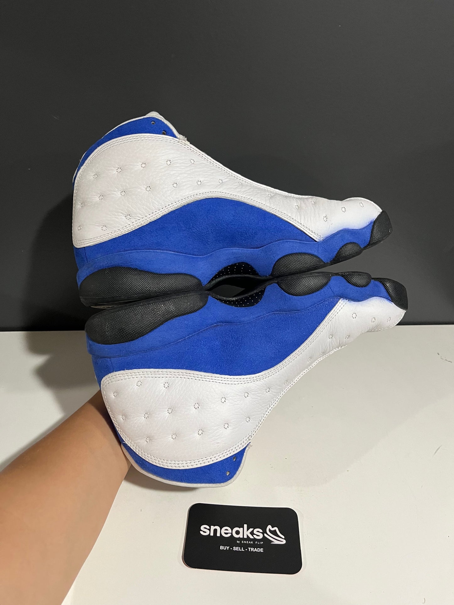 Jordan 13 Retro White Hyper Royal Black - Used