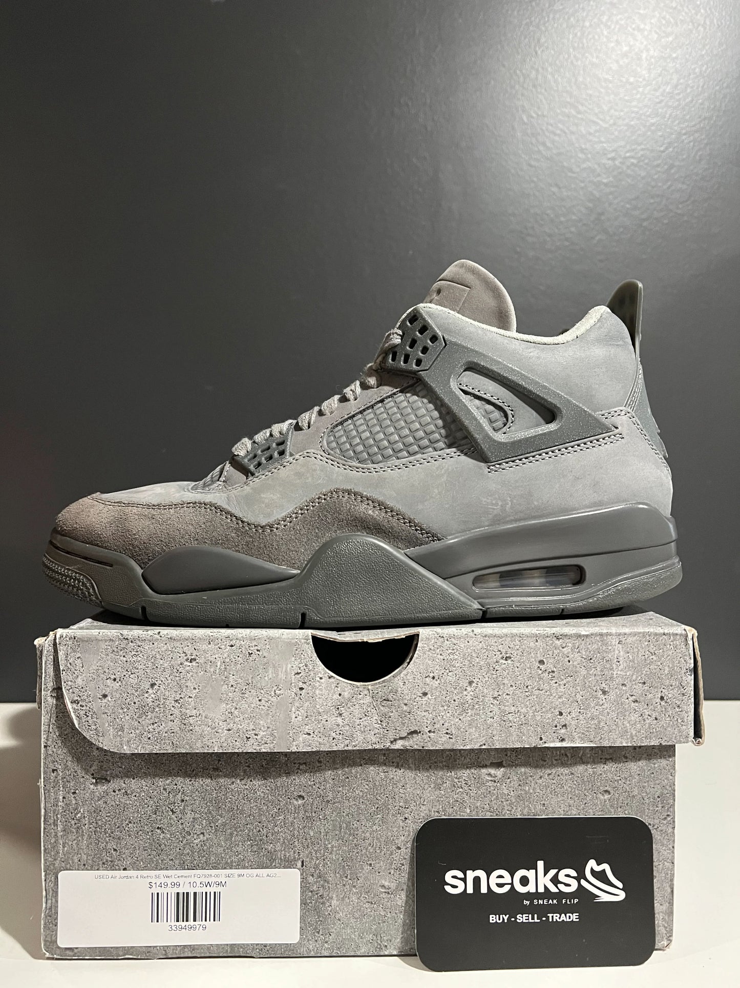 Jordan 4 Retro SE Paris Olympics Wet Cement - Used