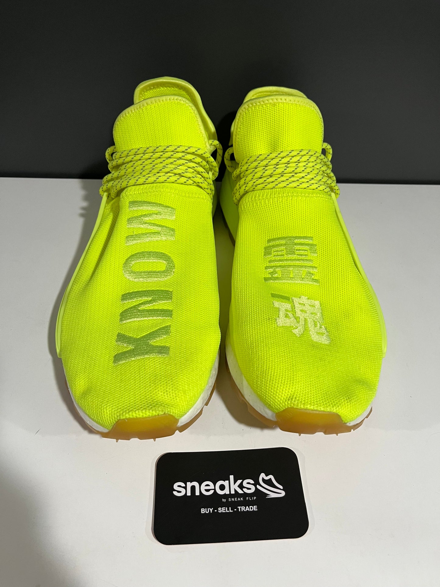 adidas NMD Hu Trail Pharrell Now Is Her Time Solar Yellow - Used