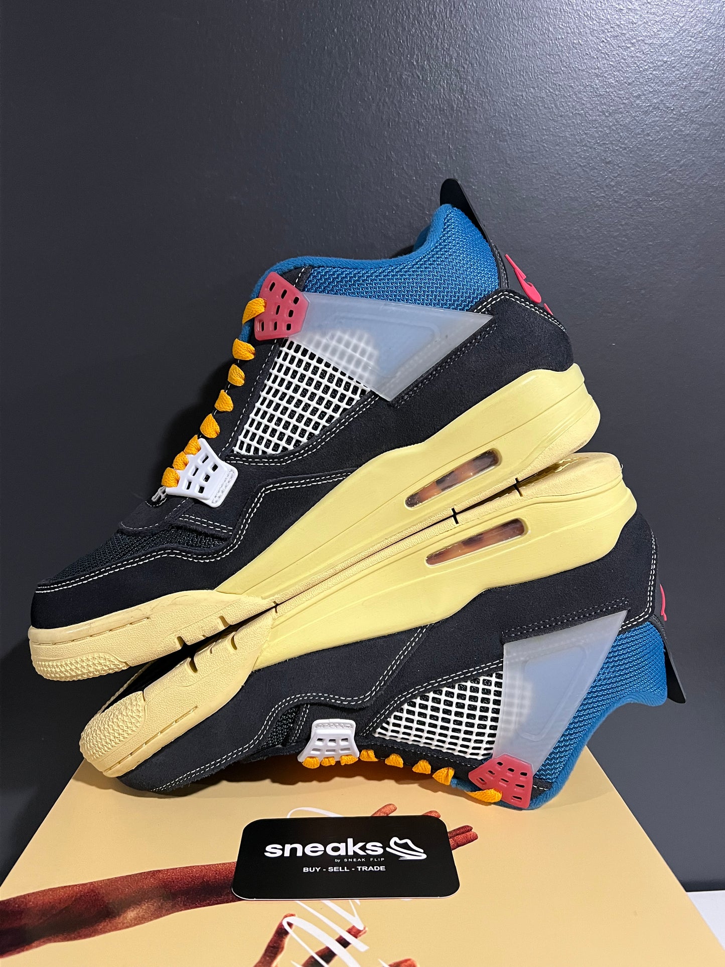USED Union LA x Air Jordan 4 Retro Off Noir DC9533-001 SIZE 10M OG ALL SP25-085