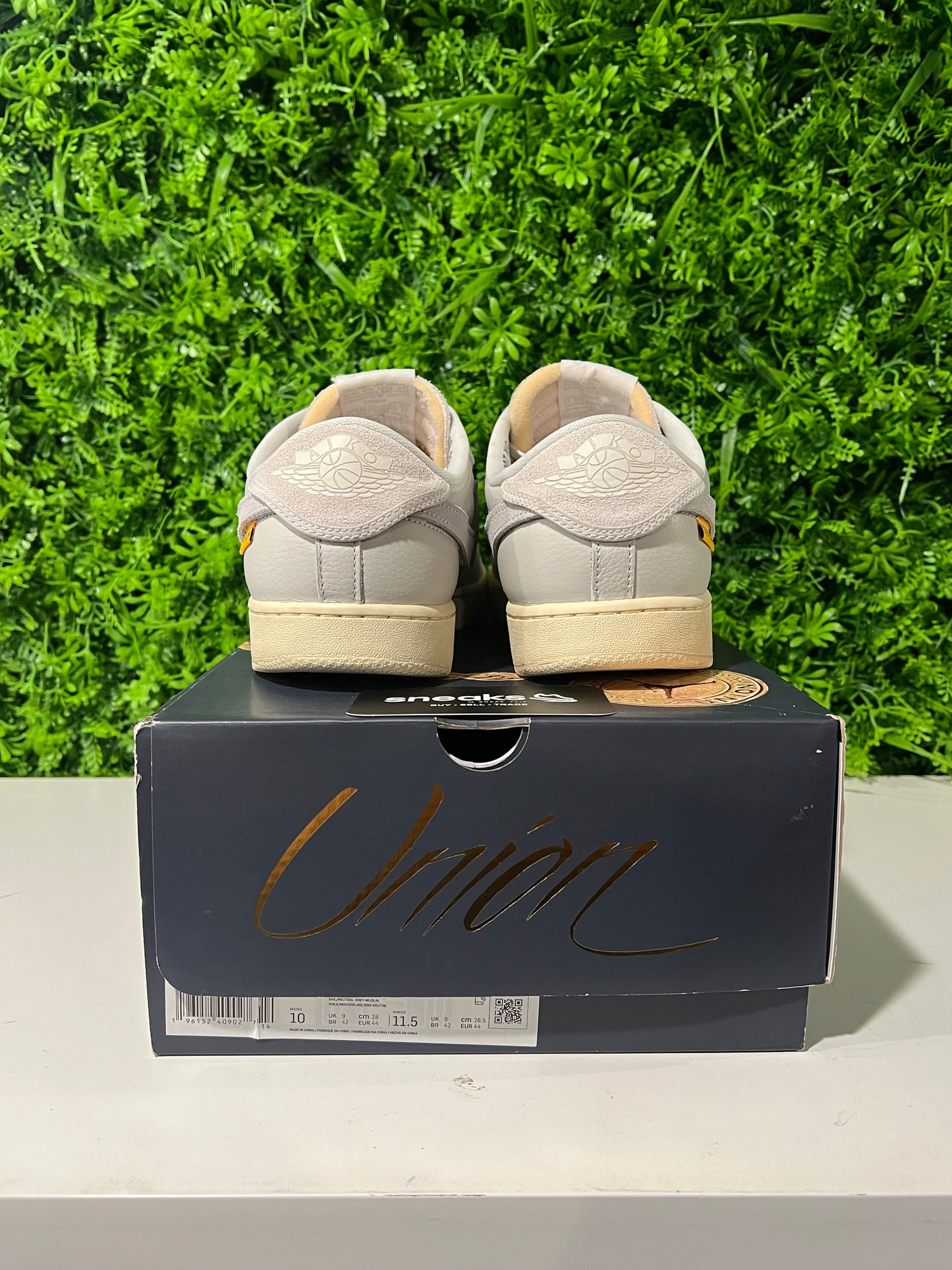 USED Union LA x Air Jordan 1 KO Low Sail Muslin DZ4864-100 SIZE 10M OG ALL