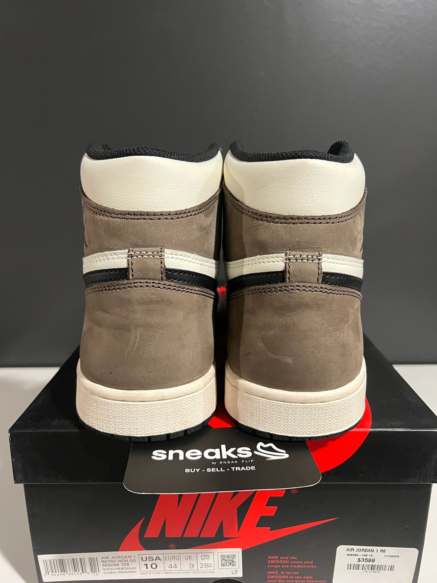 Jordan 1 Retro High Dark Mocha - Used