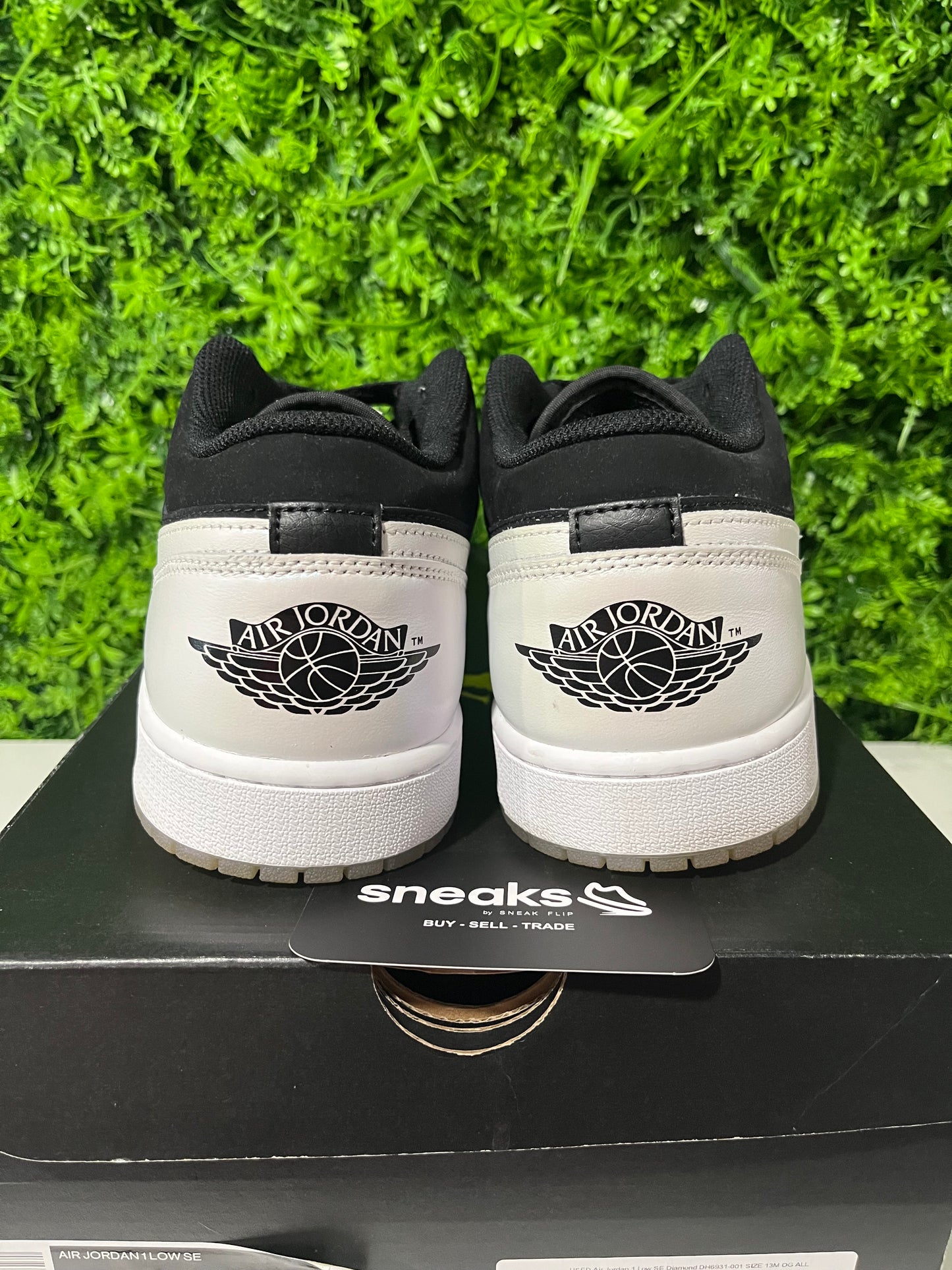 USED Air Jordan 1 Low SE Diamond DH6931-001 SIZE 13M OG ALL