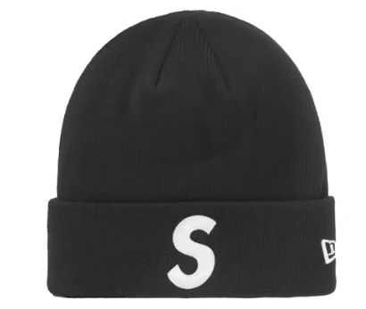 Supreme New Era S Logo Beanie (FW24) Black