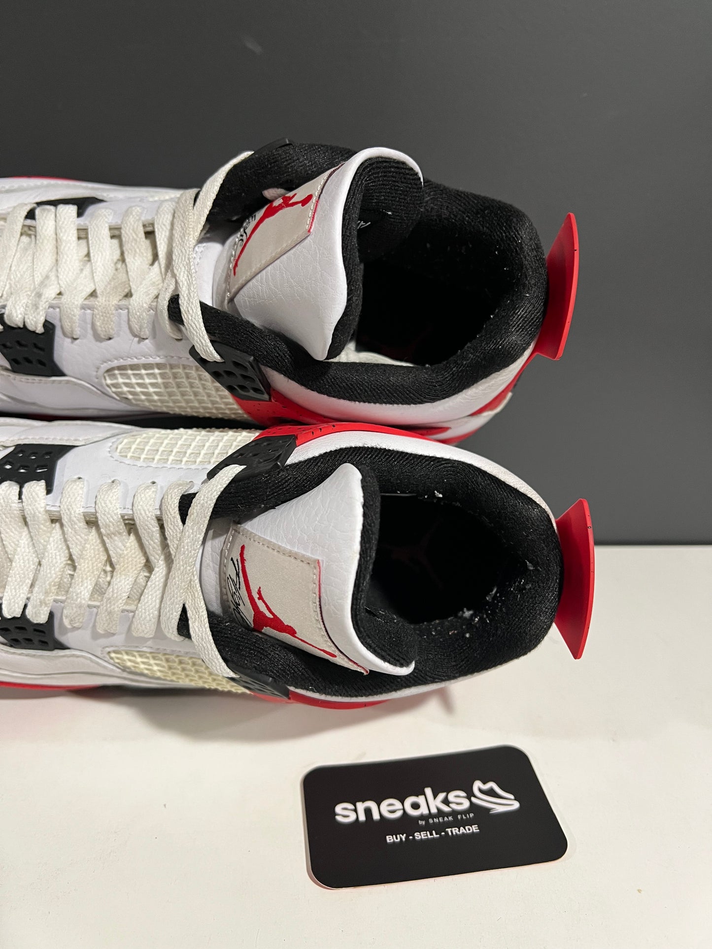 USED Air Jordan 4 Retro Red Cement DH6927-161 SIZE 12M NO BOX SP25-077