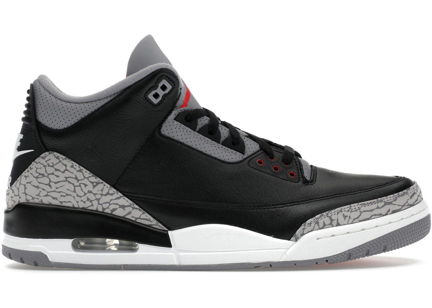 USED SIze 10.5M Jordan 3 Retro OG Black Cement (2024) - Used