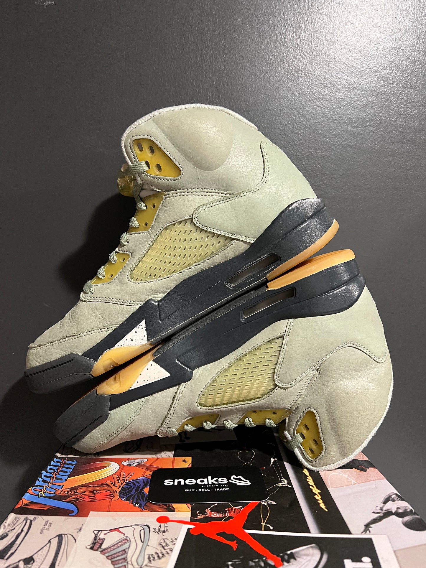USED Air Jordan 5 Retro Jade Horizon DC7501-300 SIZE 11M OG ALL AG25-354