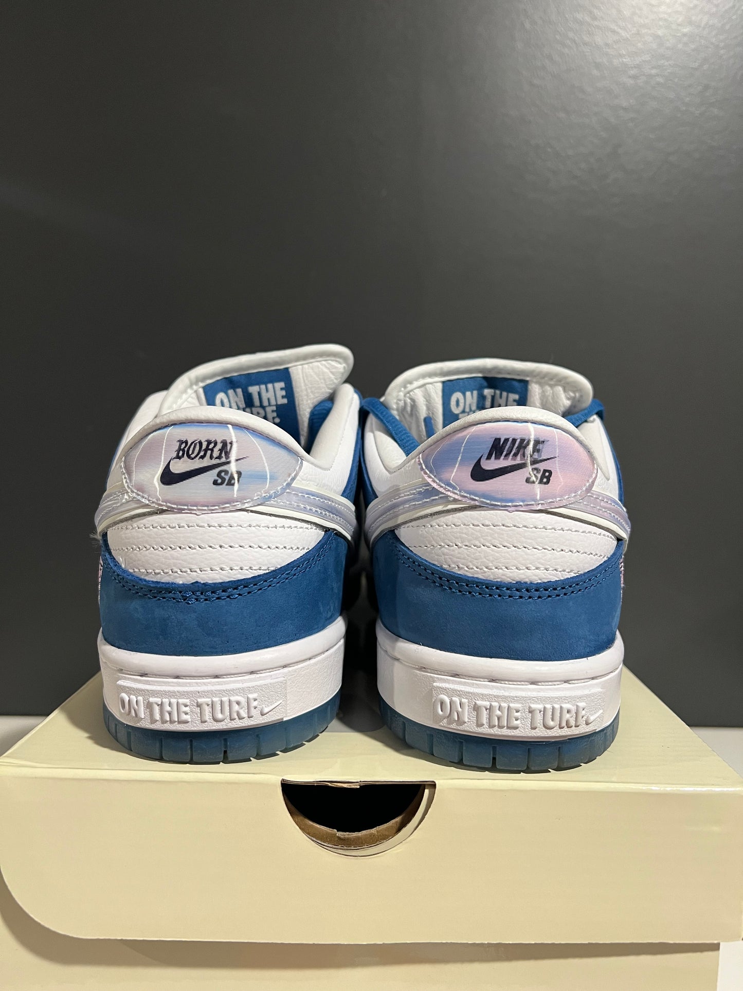 USED Born x Raised x Dunk Low SB One Block at a Time FN7819-400 SIZE 7.5M OG ALL JN25-158