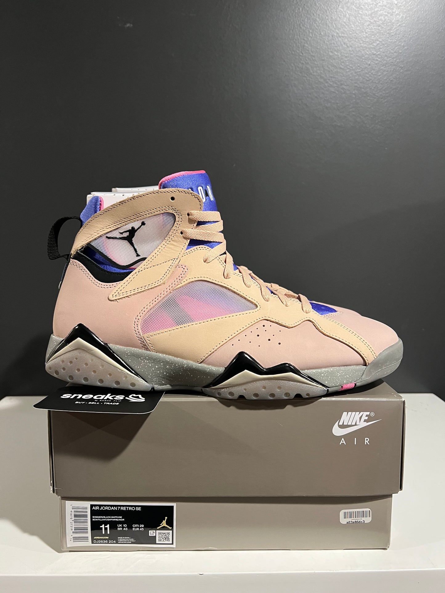 USED Air Jordan 7 Retro SE Sapphire DJ2636-204 SIZE 11M OG ALL AG25-306